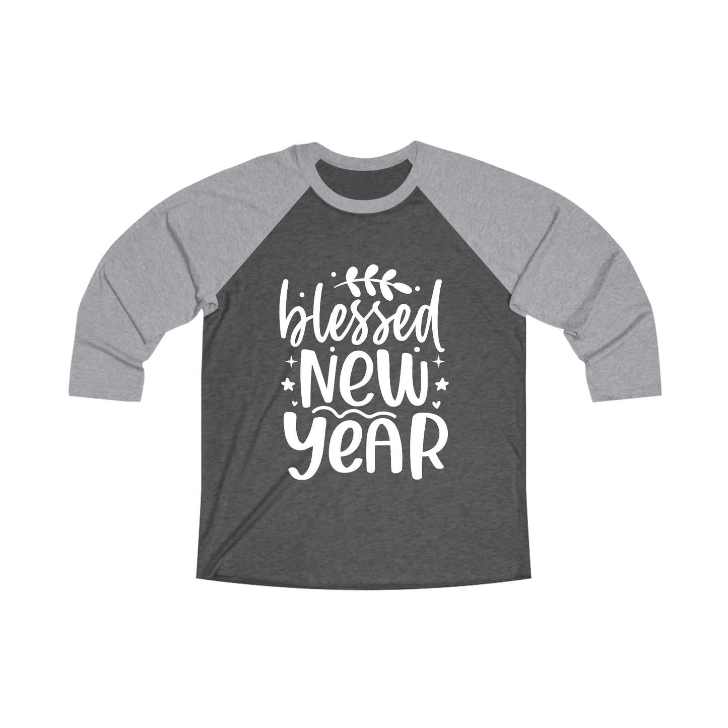 Blessed New Year Unisex Tri-Blend 3\4 Raglan Tee