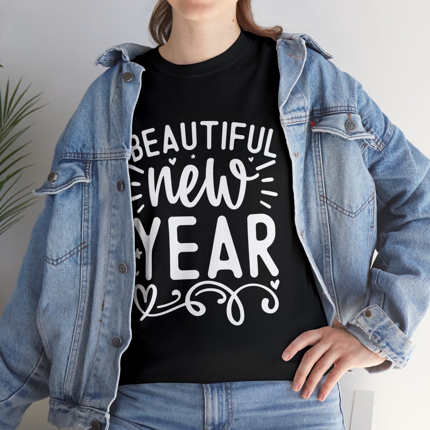 Beautiful New Year Unisex Heavy Cotton Tee