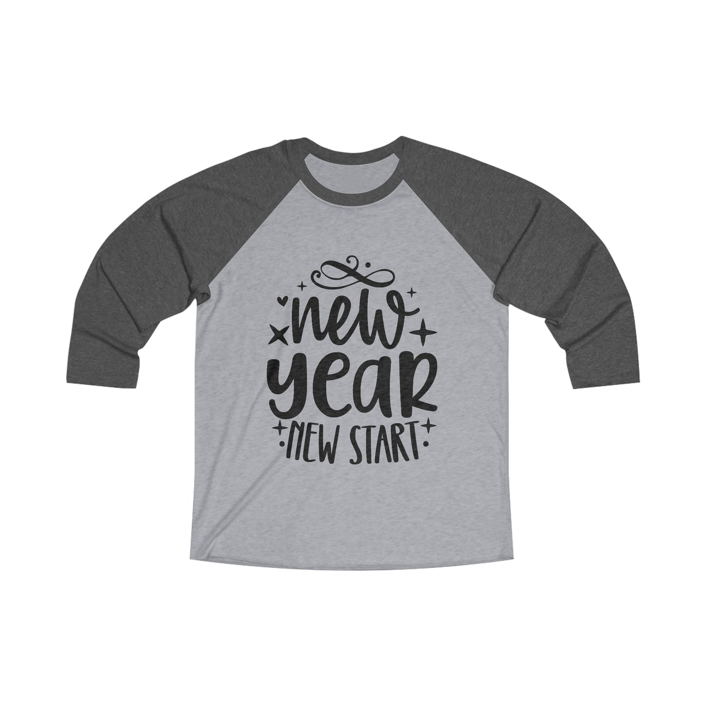 New Start Unisex Tri-Blend 3\4 Raglan Tee