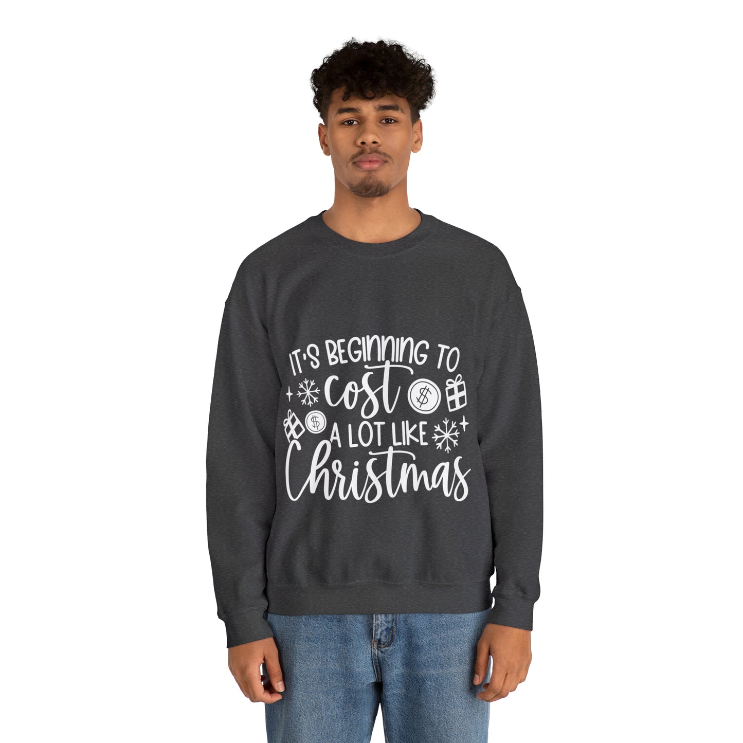 Beginning to Cost a lot like Christmas Unisex Heavy Blend™ Crewneck Sweatshirt image