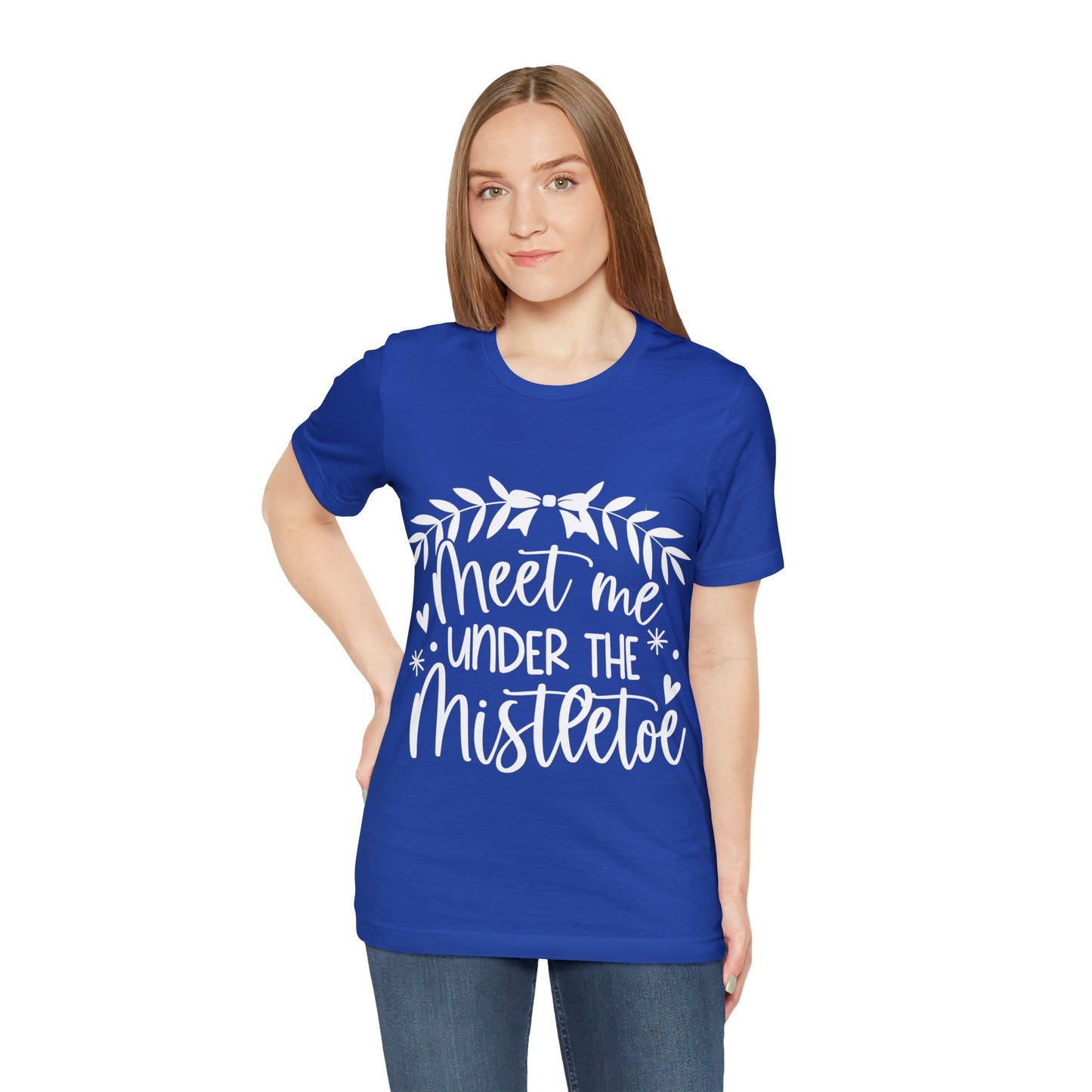 Meet me under Misteetoe Unisex Jersey Short Sleeve Tee