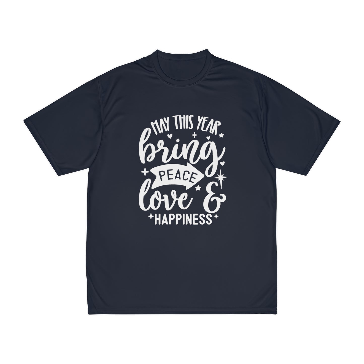 Peace Love & Happiness Men's Performance T-Shirt