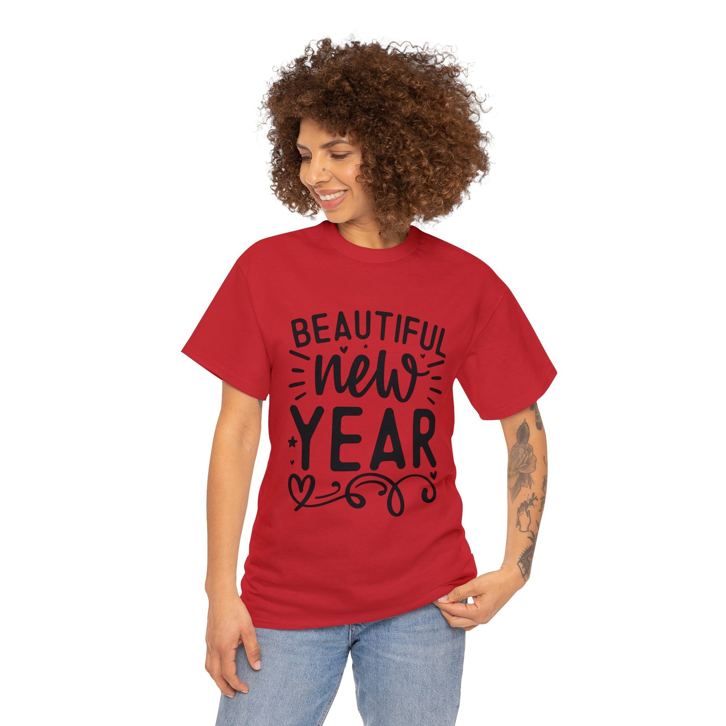 Beautiful New Year Unisex Heavy Cotton Tee