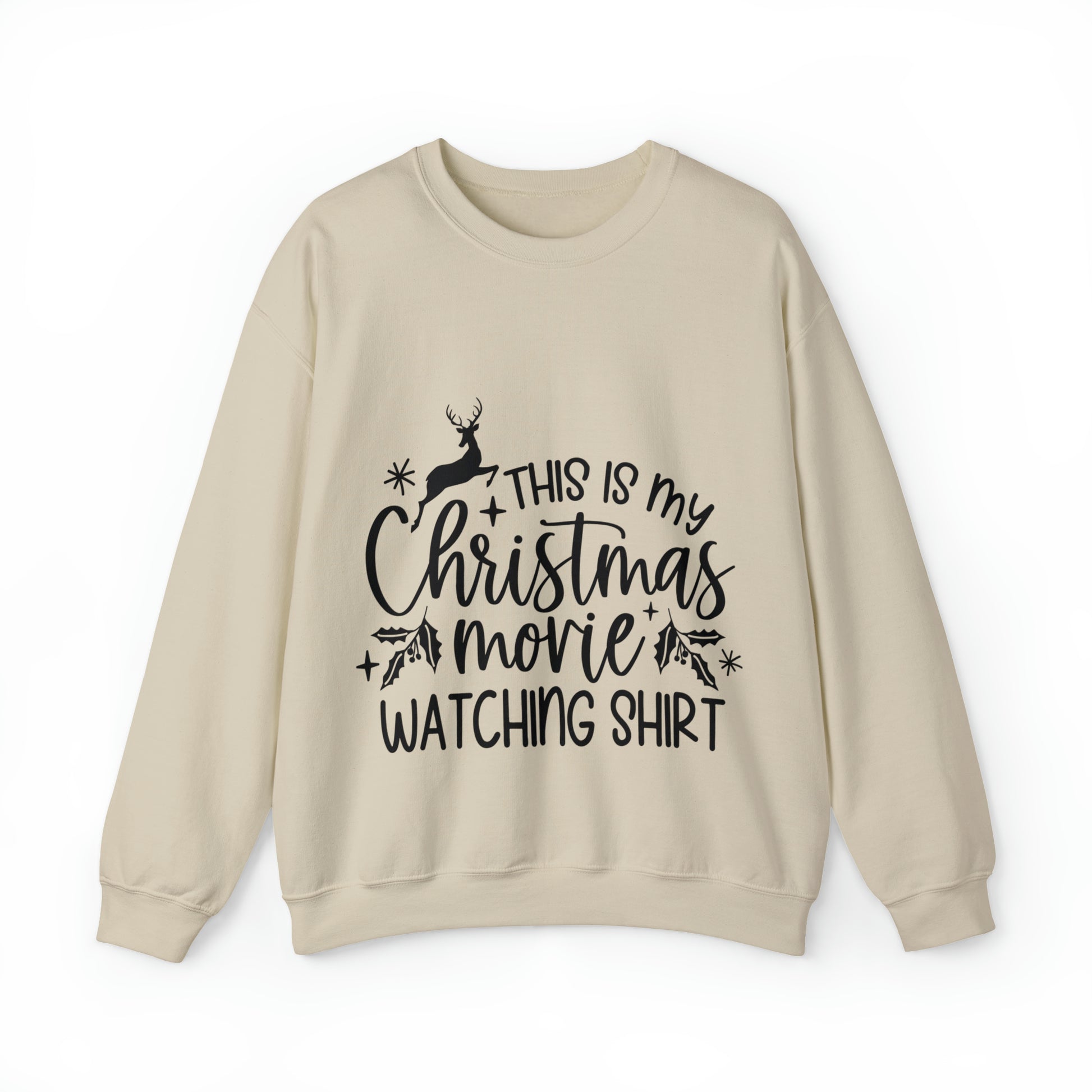 Christmas Movie Watching Unisex Heavy Blend™ Crewneck Sweatshirt image