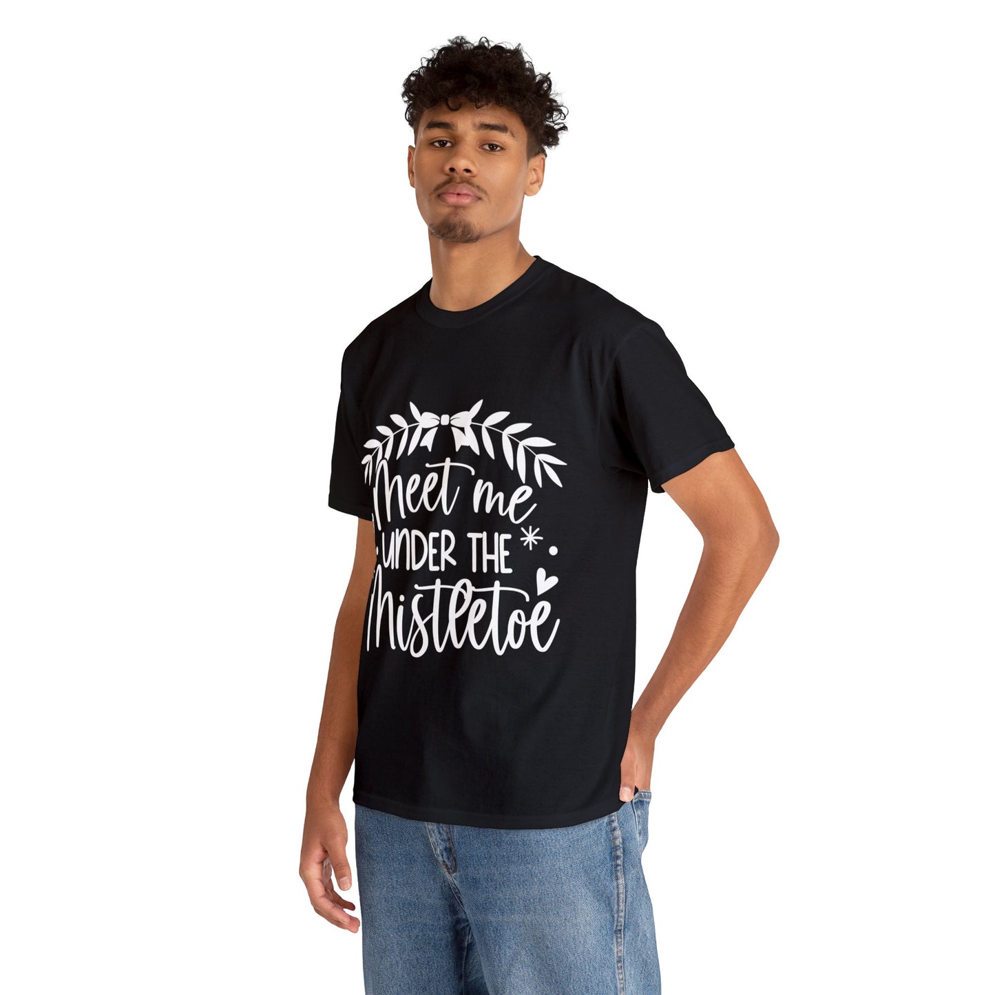 Meet me under Misteetoe Unisex Heavy Cotton Tee