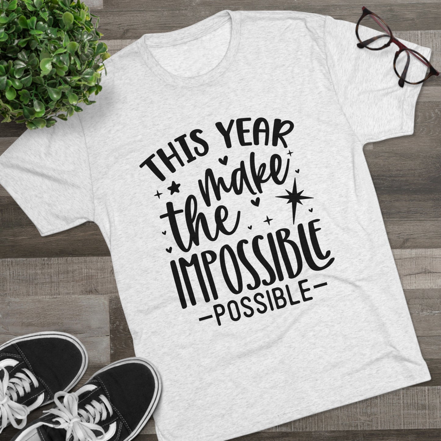 Impossible Possible Unisex Tri-Blend Crew Tee