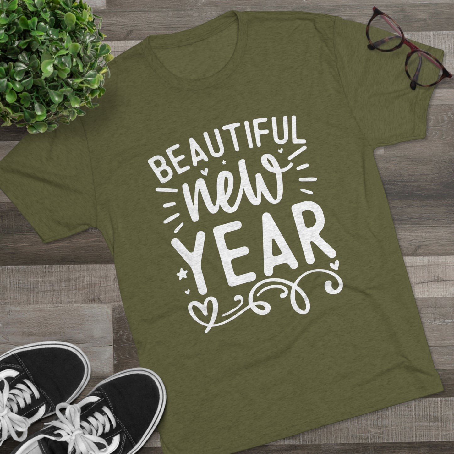 Beautiful New Year Unisex Tri-Blend Crew Tee