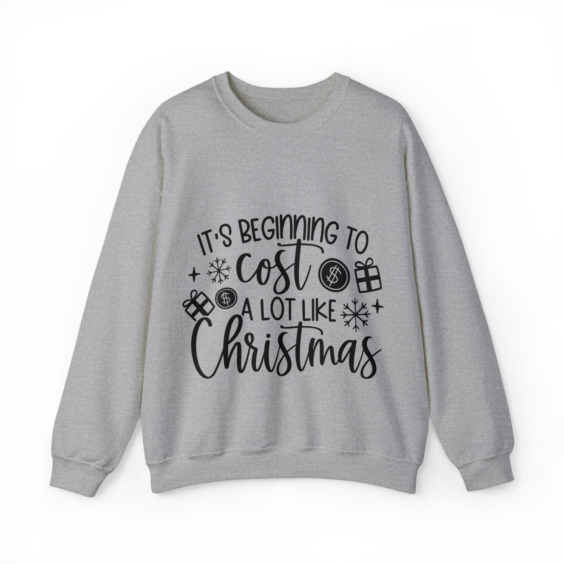 Beginning to Cost a lot like Christmas Unisex Heavy Blend™ Crewneck Sweatshirt image