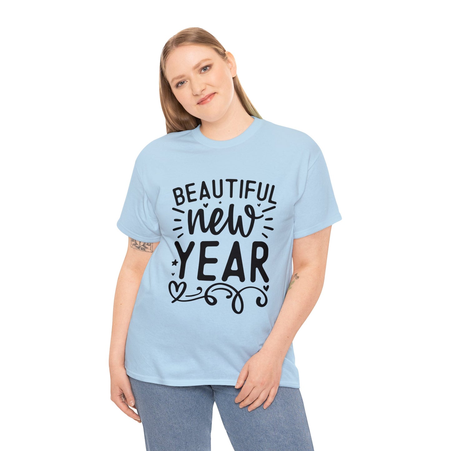 Beautiful New Year Unisex Heavy Cotton Tee