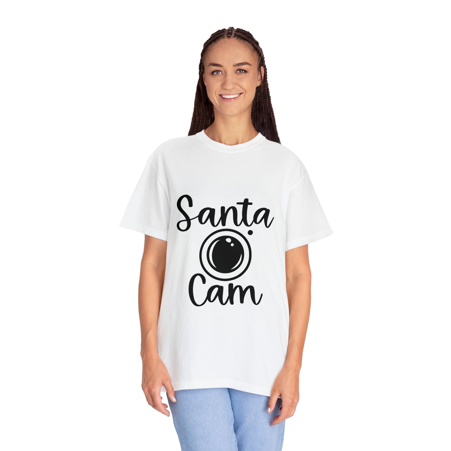 Santa Cam Unisex Garment-Dyed T-shirt image