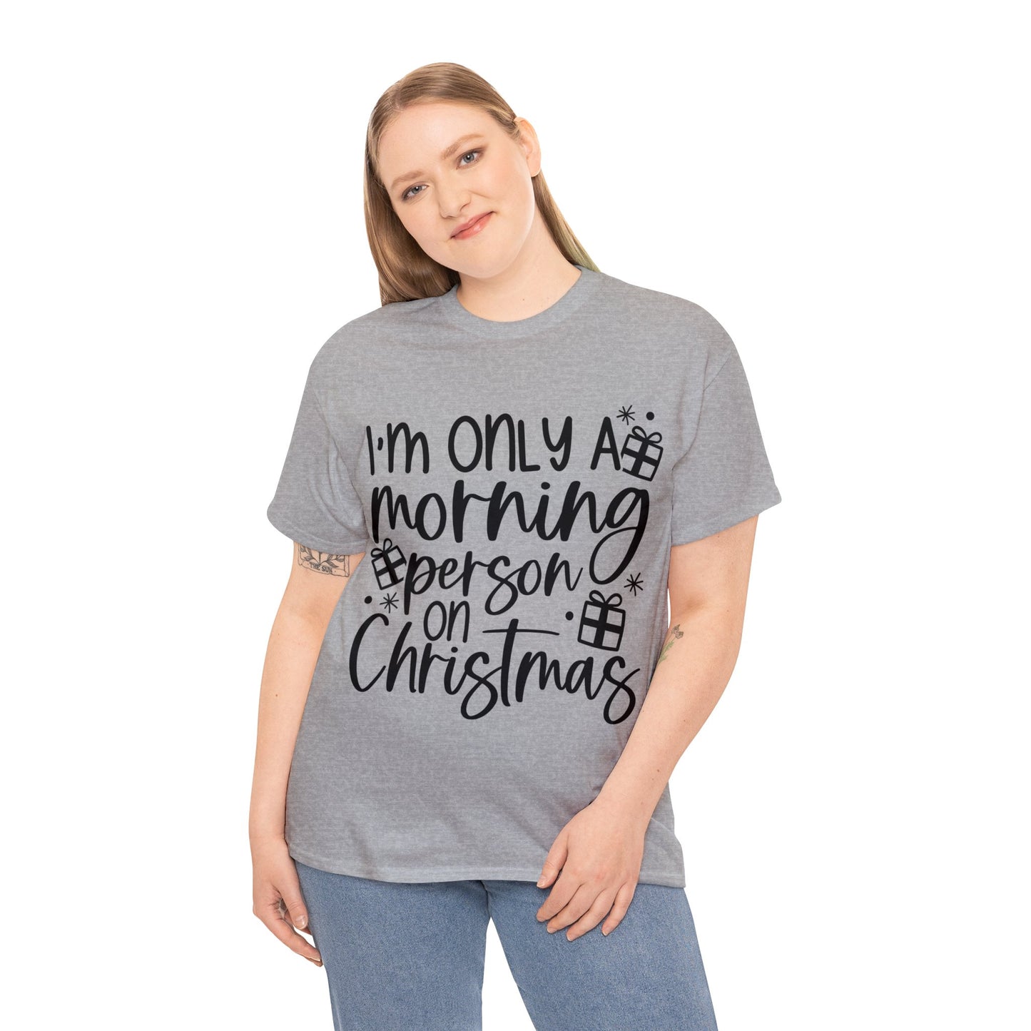 Morning Person Unisex Heavy Cotton Tee