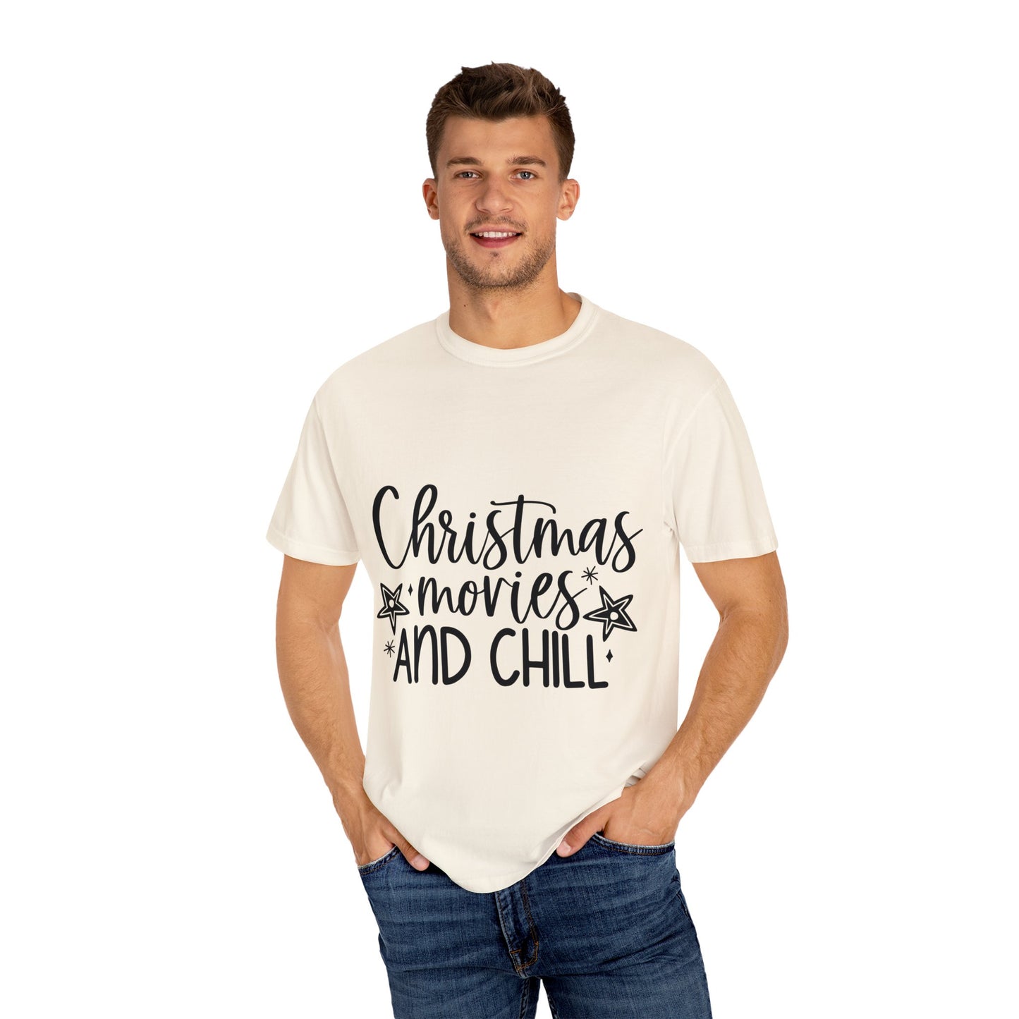 Movies and Chill Unisex Garment-Dyed T-shirt