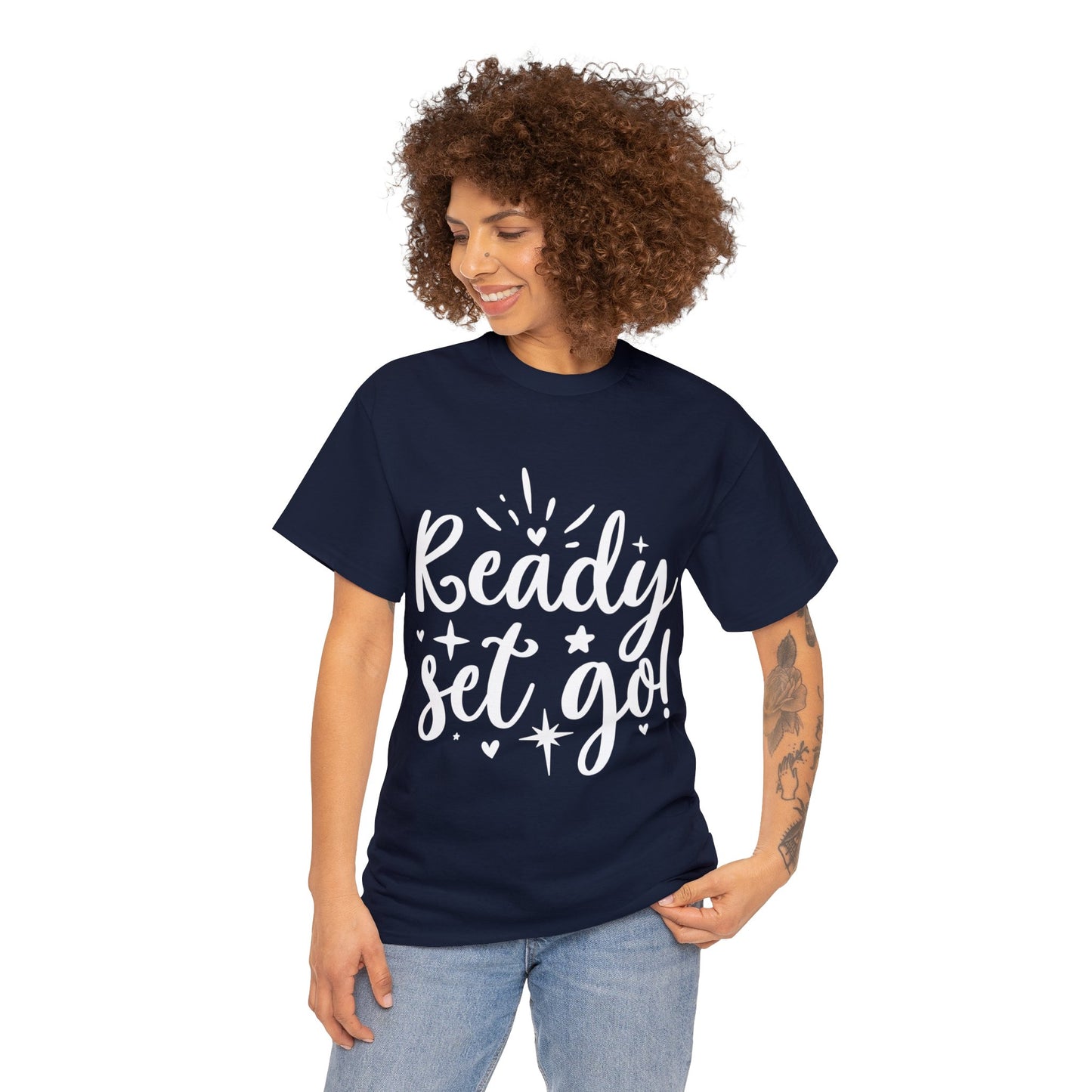 Ready Set Go Unisex Heavy Cotton Tee