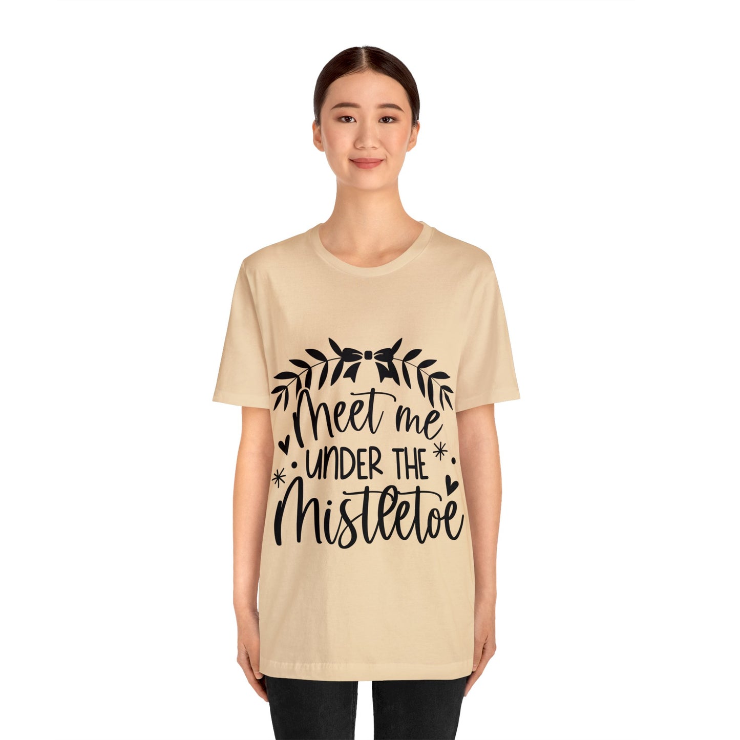 Meet me under Misteetoe Unisex Jersey Short Sleeve Tee