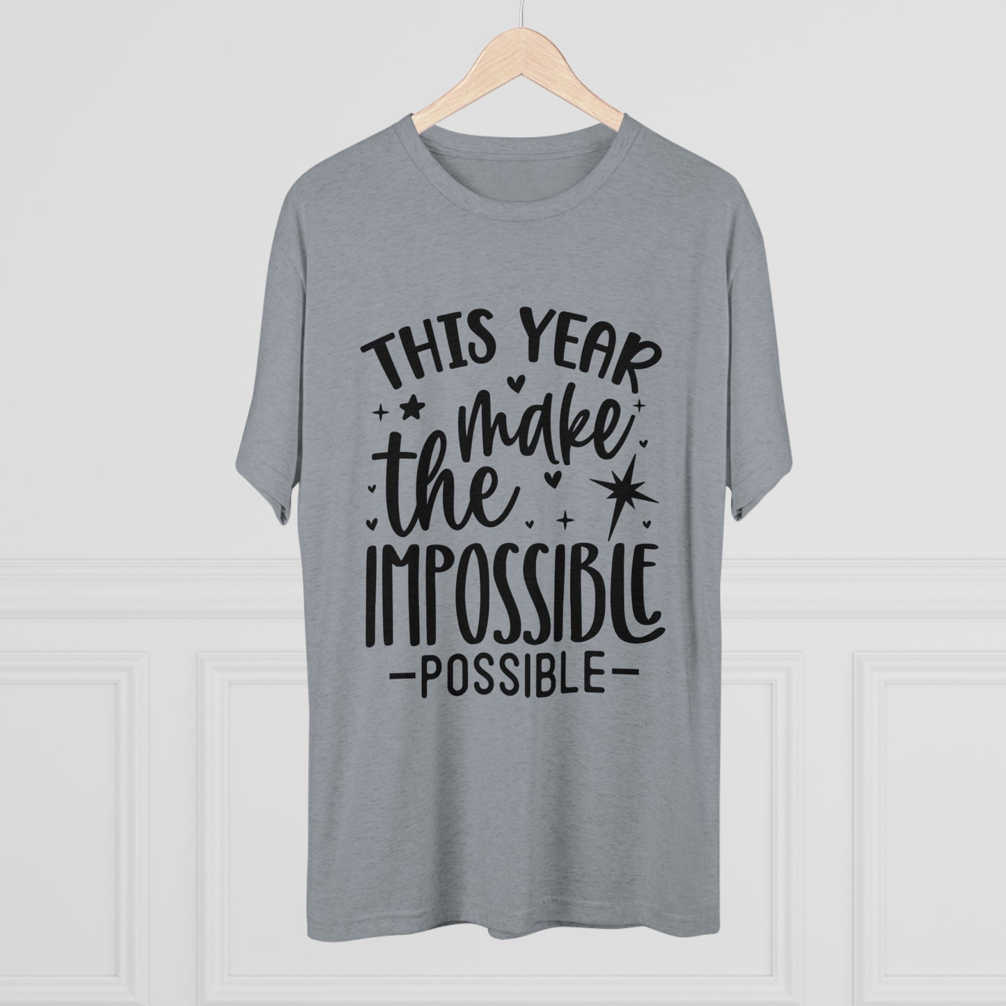 Impossible Possible Unisex Tri-Blend Crew Tee