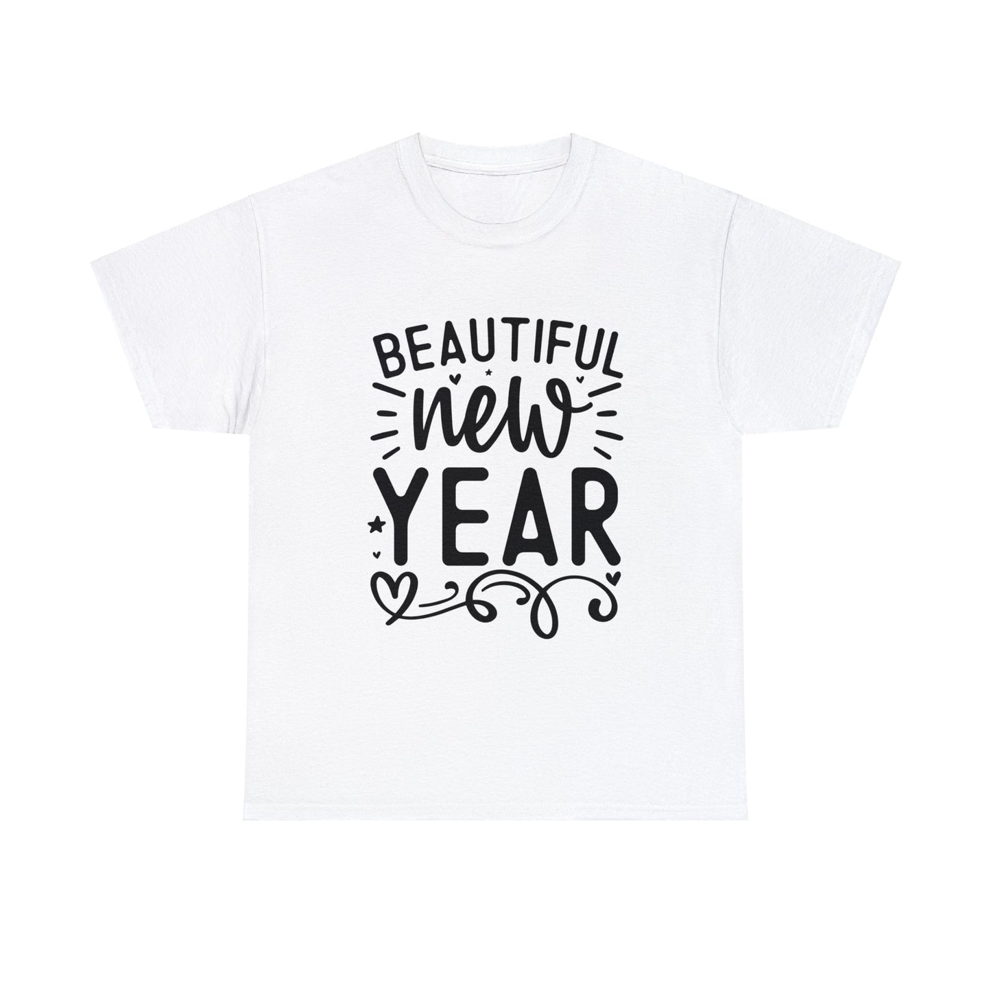 Beautiful New Year Unisex Heavy Cotton Tee