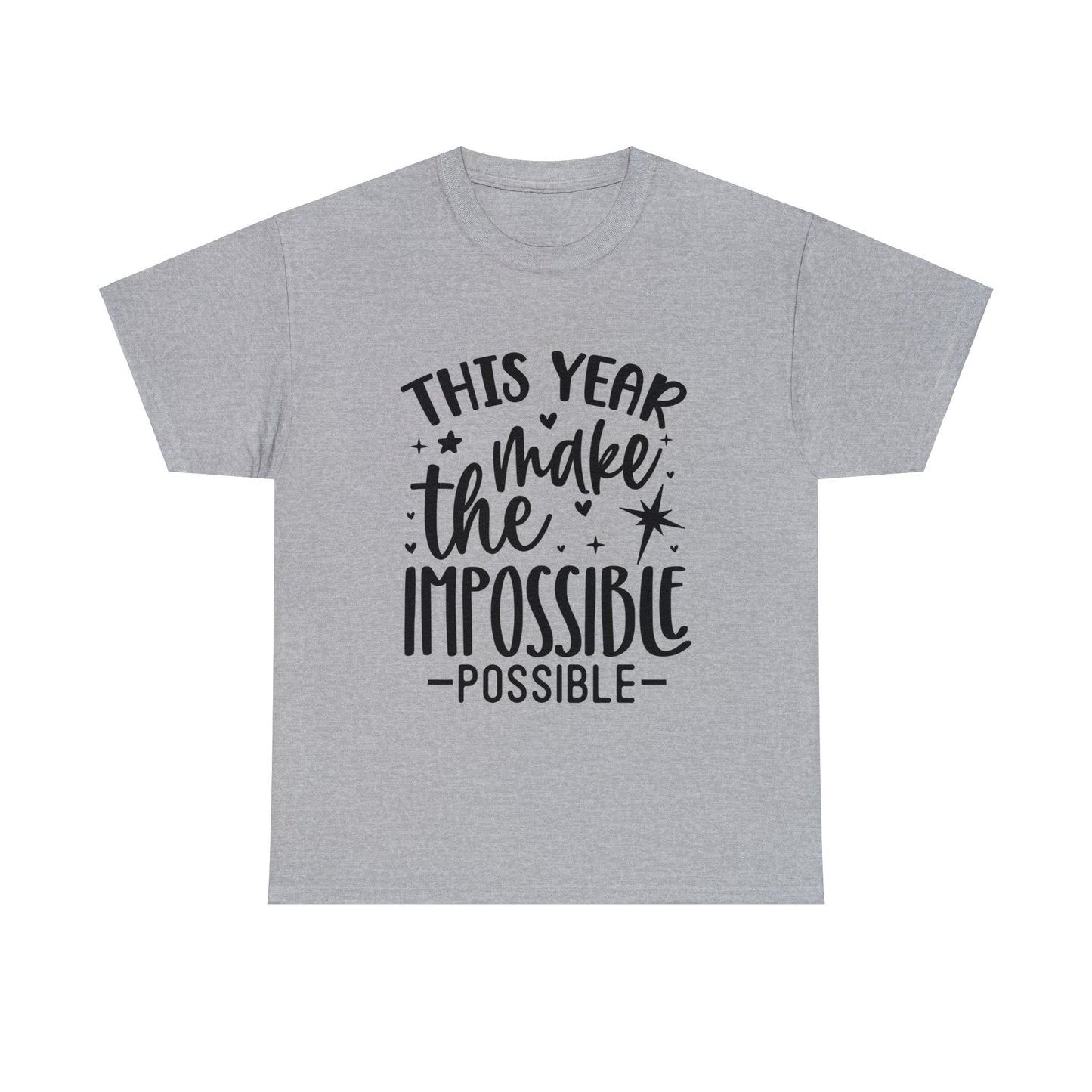 Impossible Possible Unisex Heavy Cotton Tee