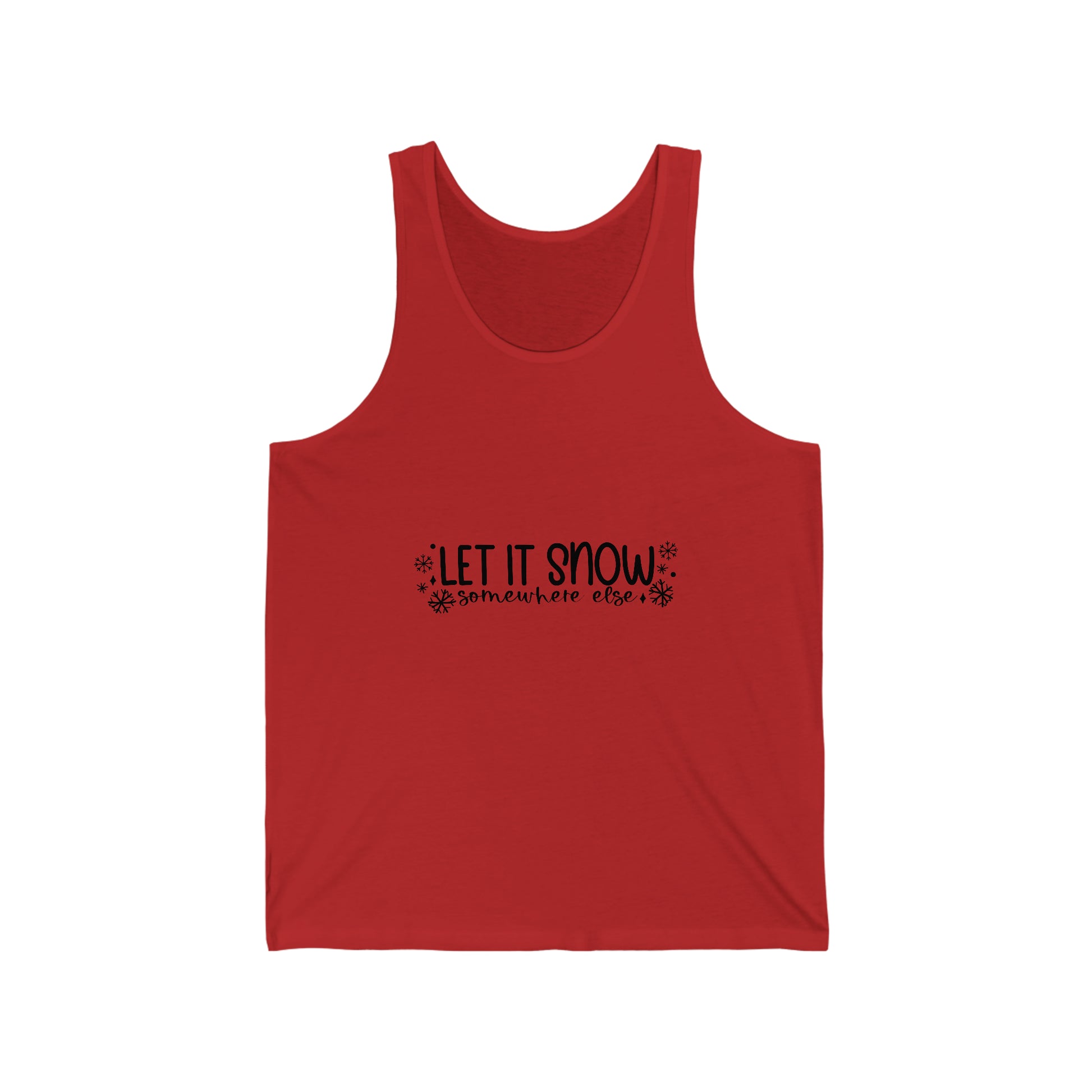 Let it Snow Unisex Jersey Tank image