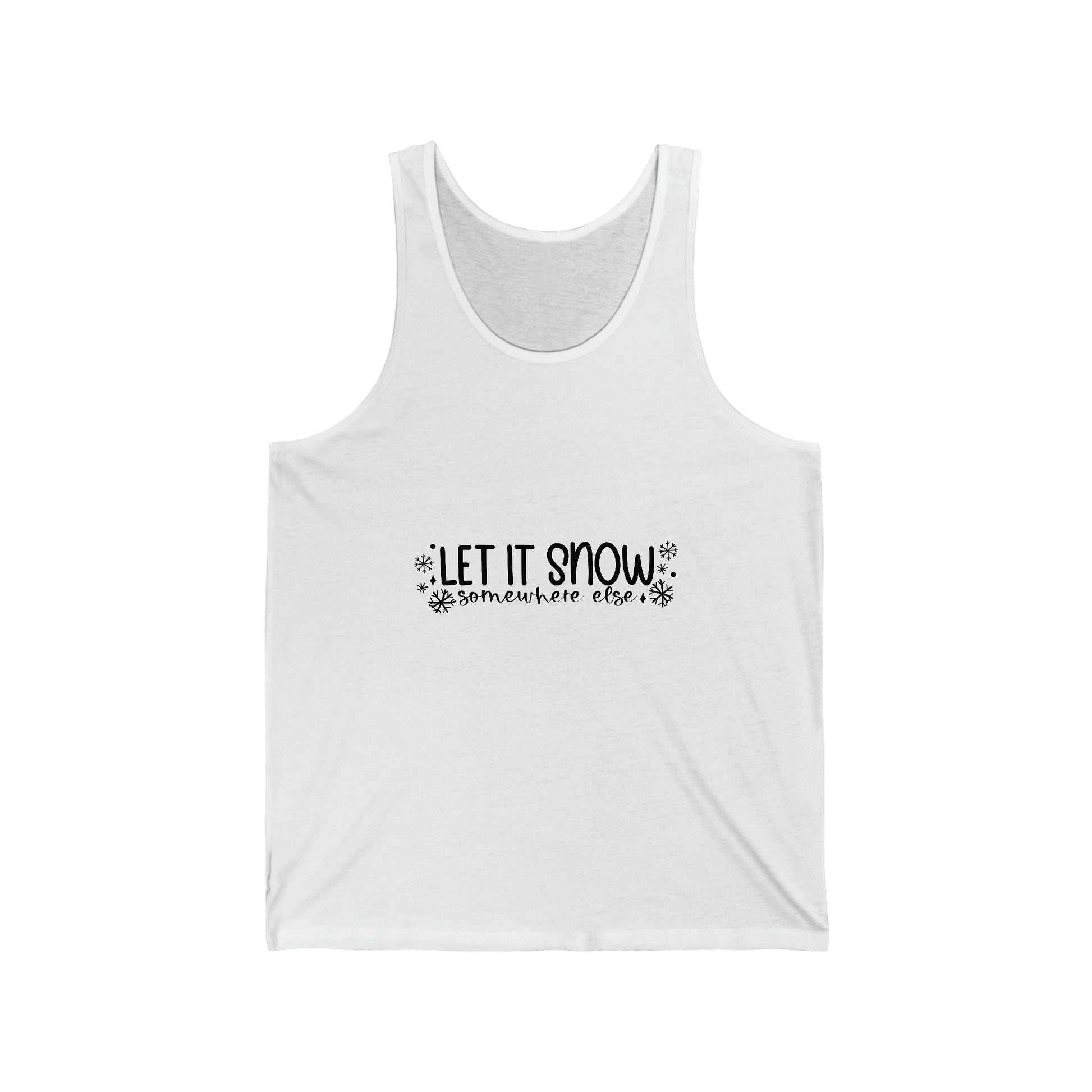 Let it Snow Unisex Jersey Tank image