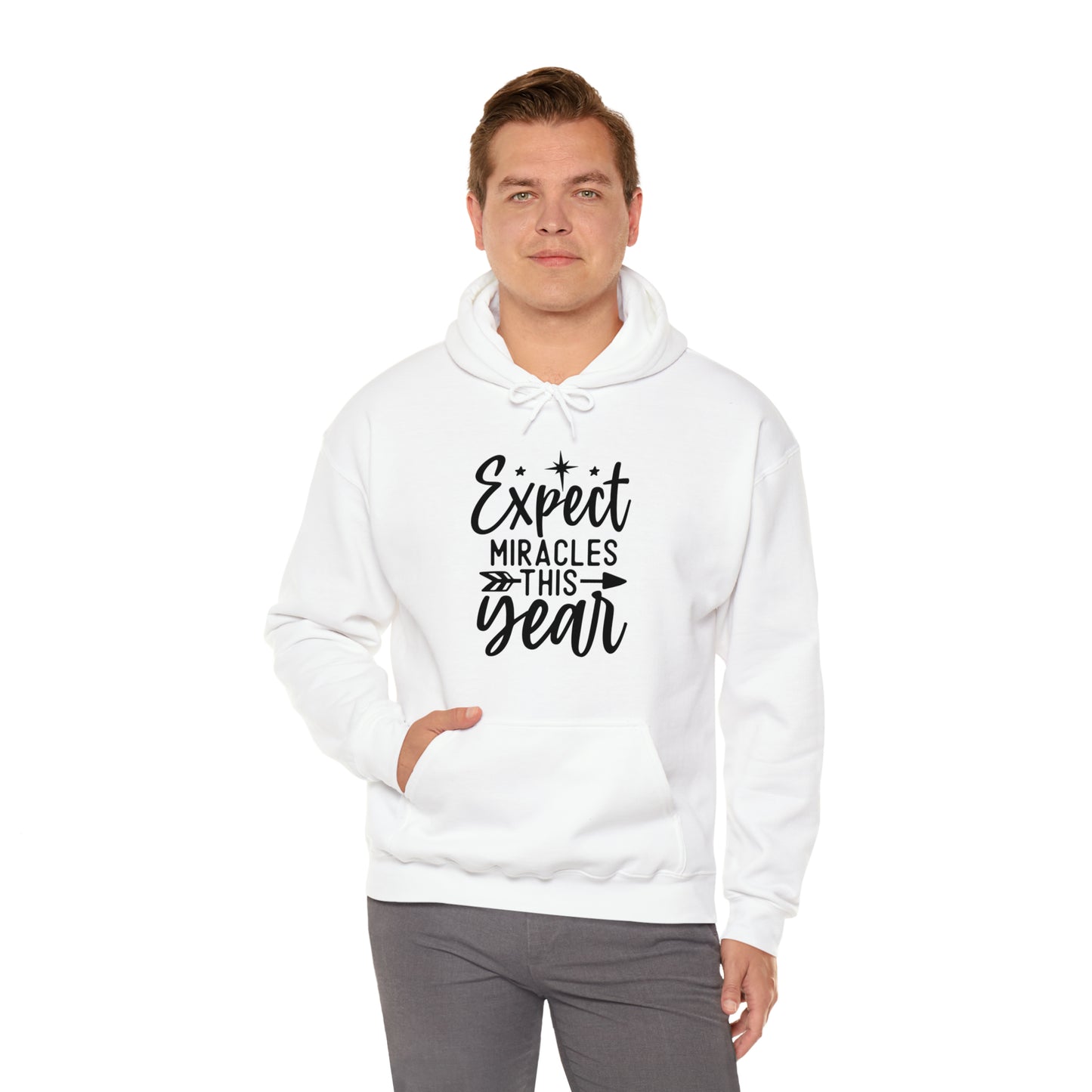 Expect Miracles Unisex Heavy Blend™ Hooded Sweatshirt