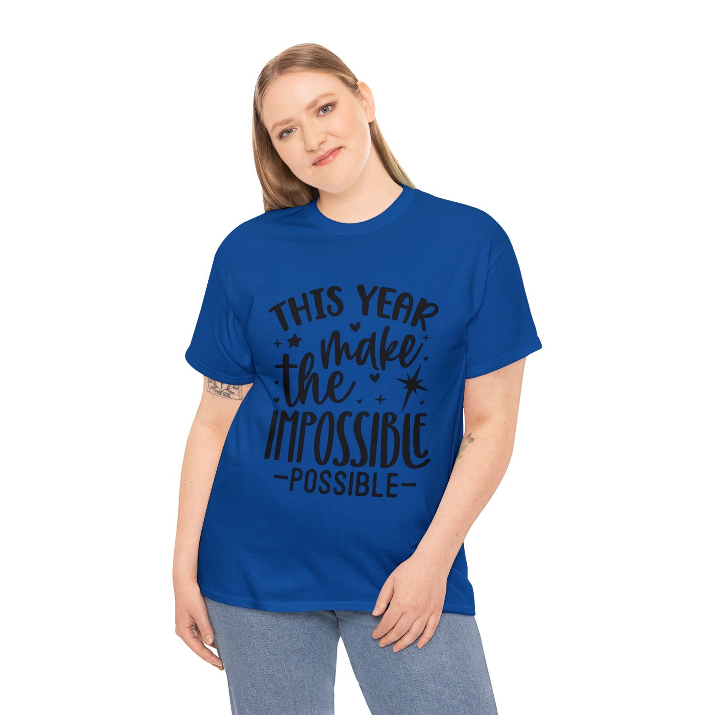 Impossible Possible Unisex Heavy Cotton Tee