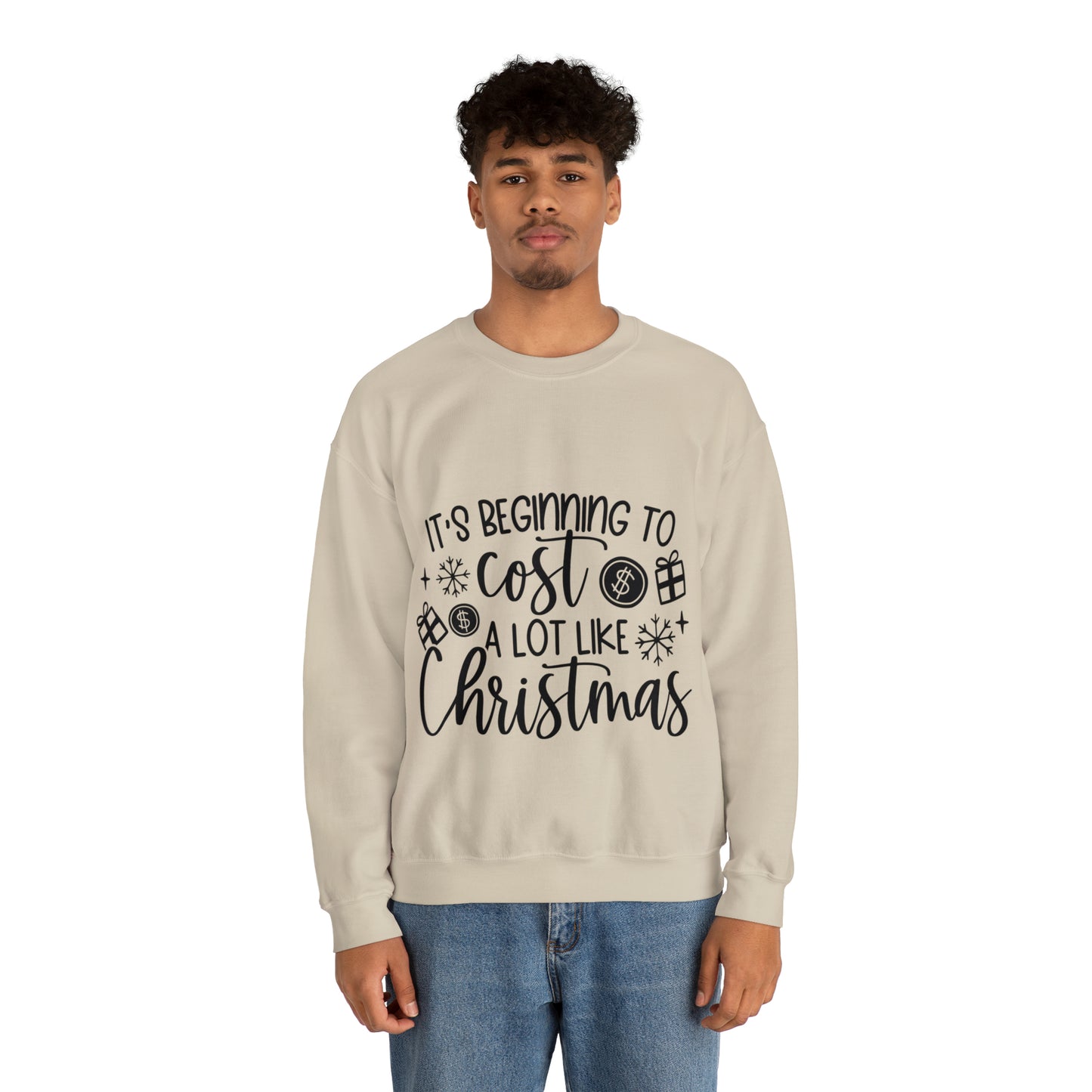 Beginning to Cost a lot like Christmas Unisex Heavy Blend™ Crewneck Sweatshirt image