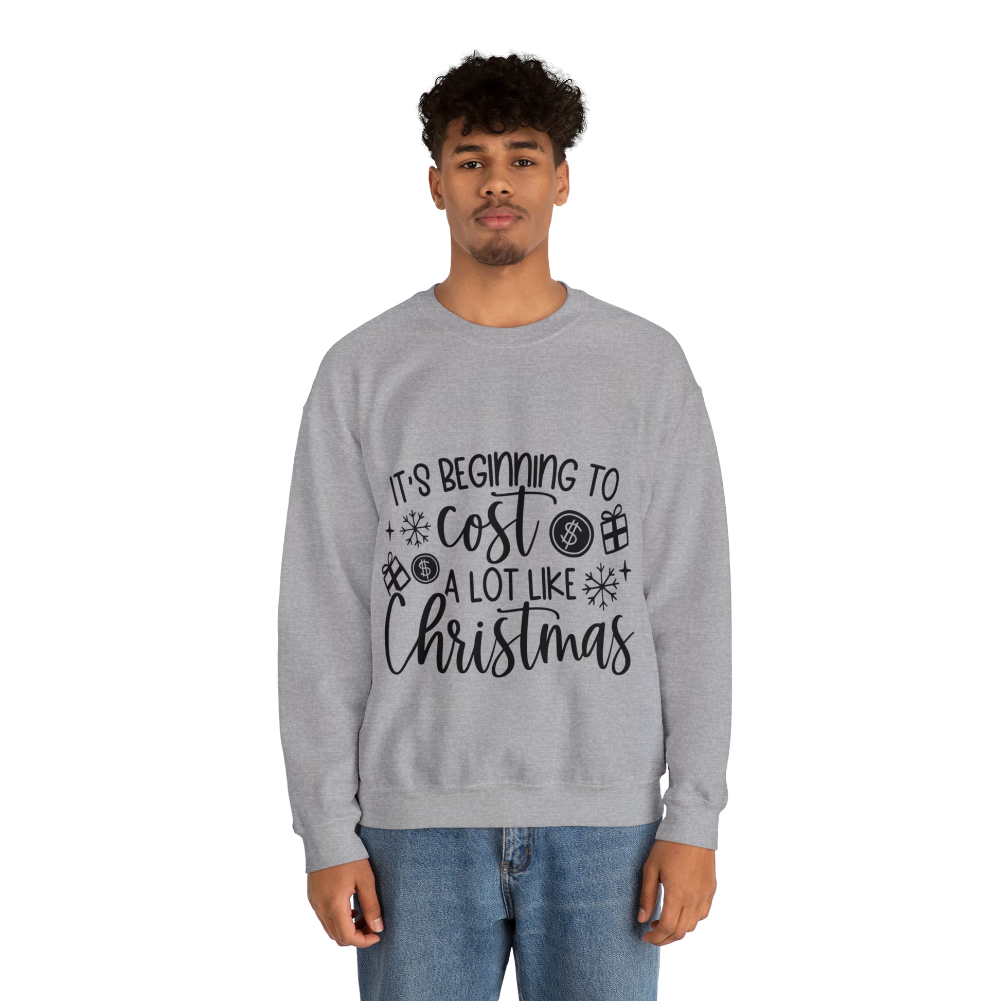 Beginning to Cost a lot like Christmas Unisex Heavy Blend™ Crewneck Sweatshirt image