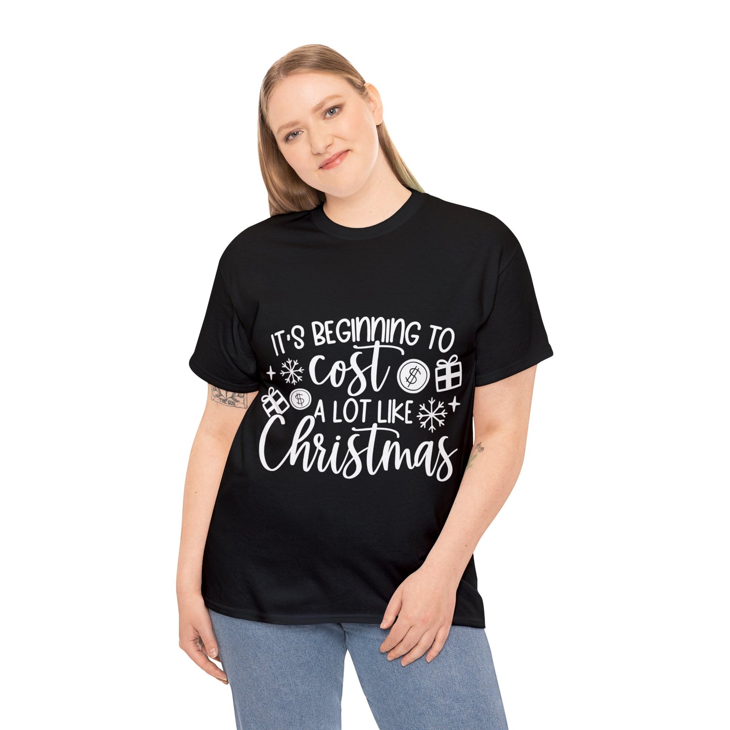 Beginning to Cost a Lot like Christmas Unisex Heavy Cotton Tee image