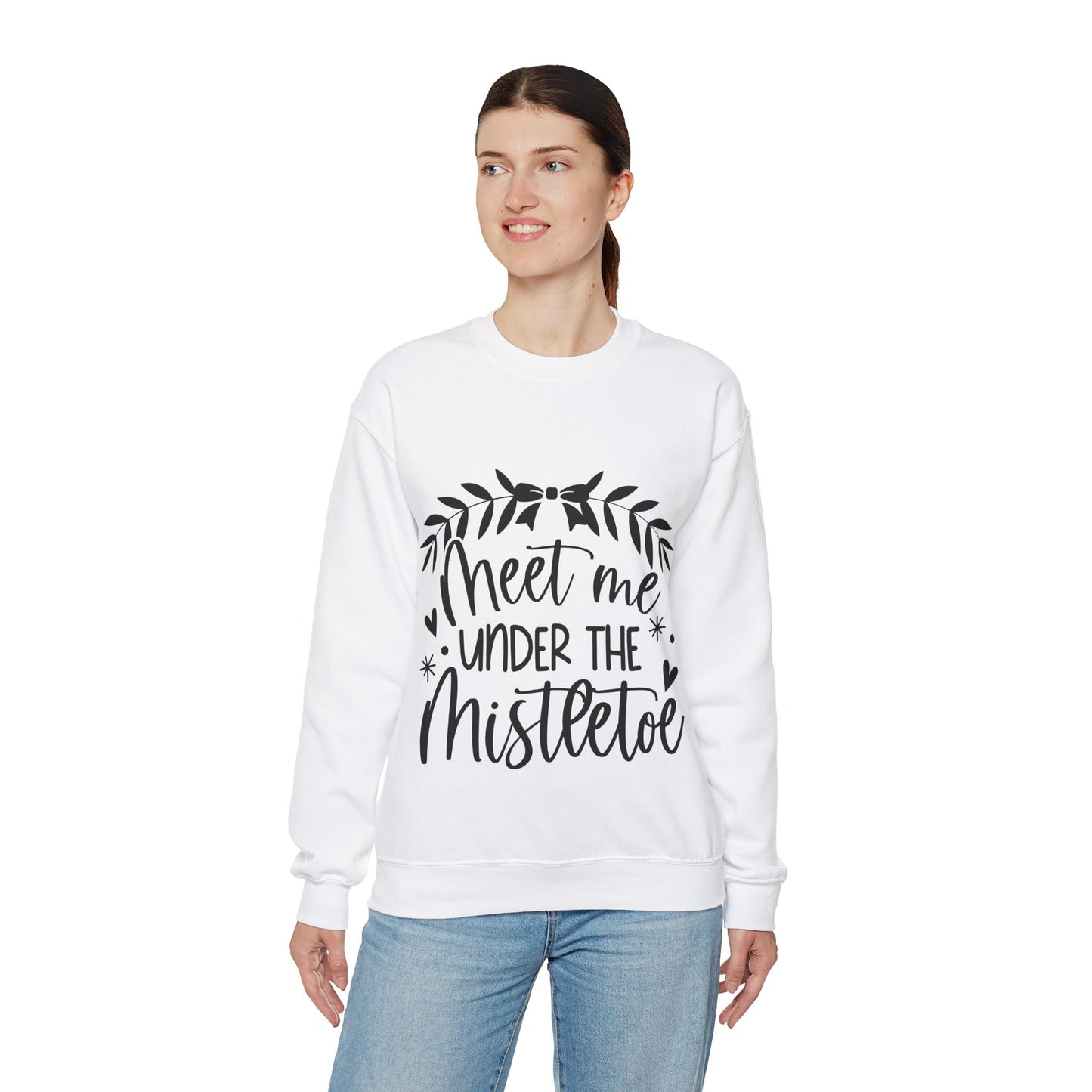 Meet me under Misteetoe Unisex Heavy Blend™ Crewneck Sweatshirt