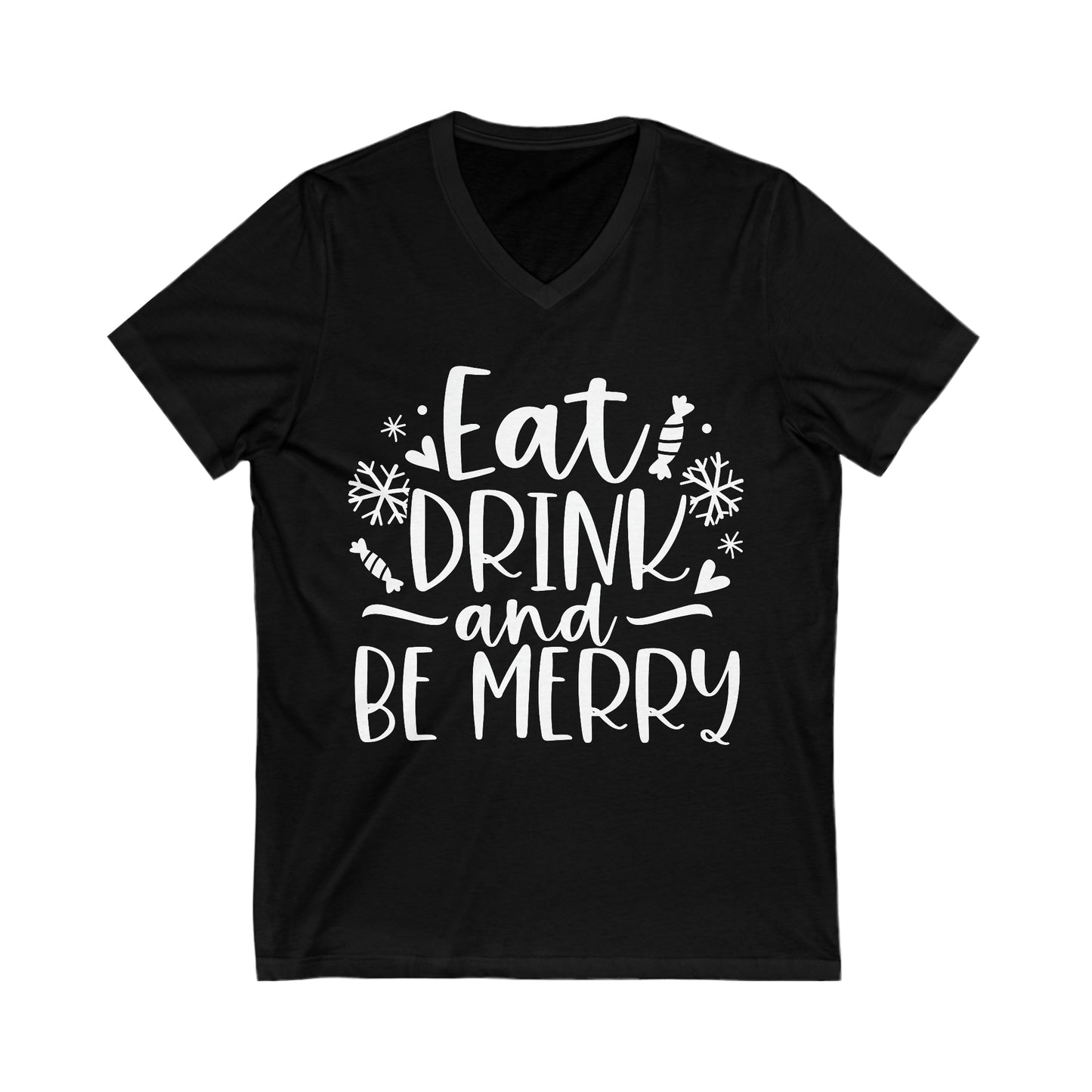 Eat & Drink Unisex Jersey Short Sleeve V-Neck Tee