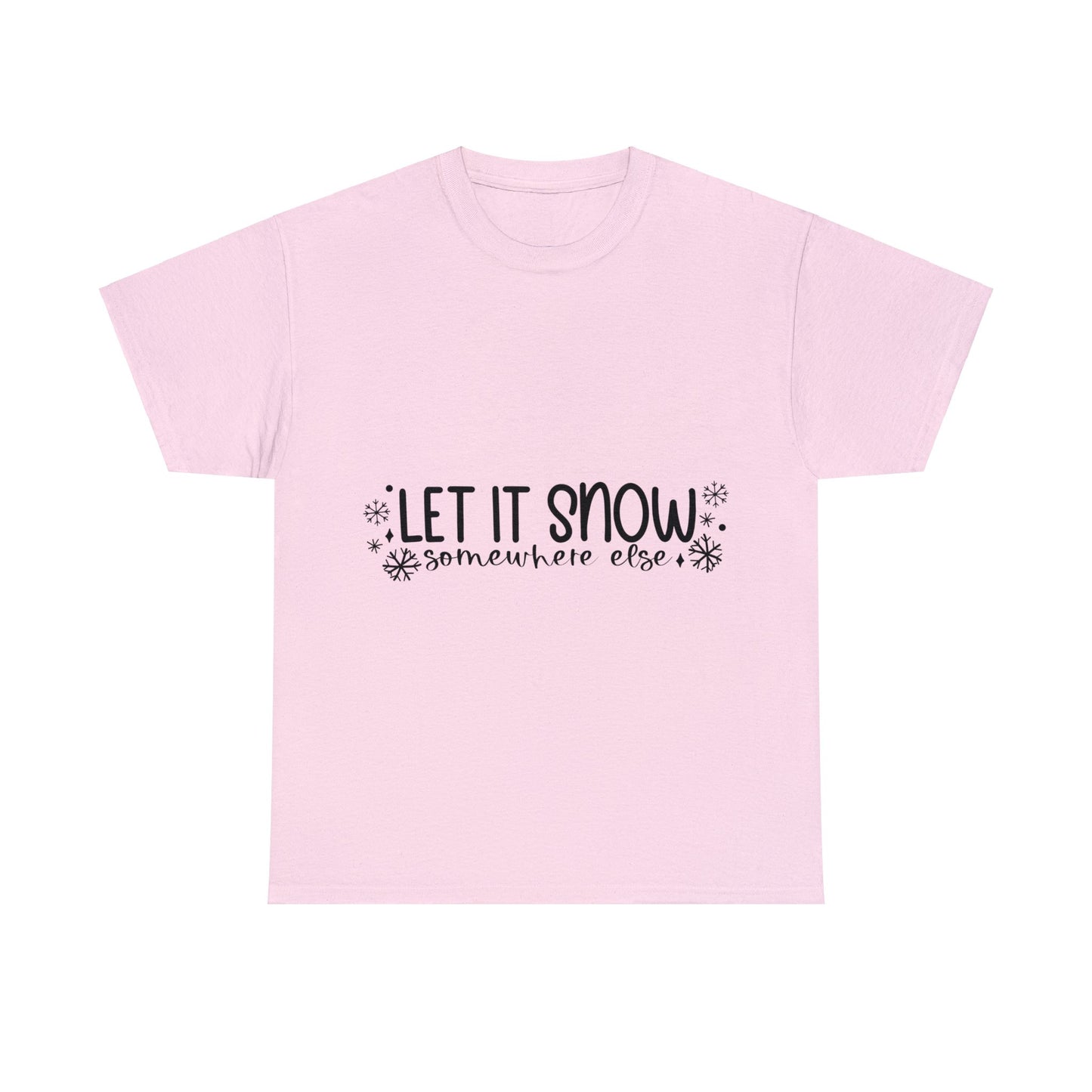 Let it Snow Unisex Heavy Cotton Tee image