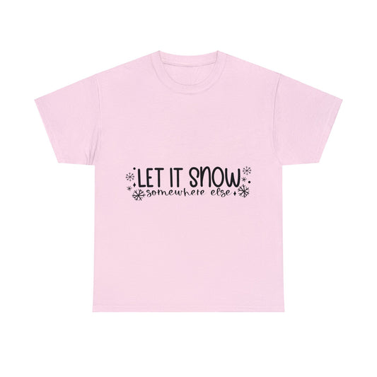 Let it Snow Unisex Heavy Cotton Tee image