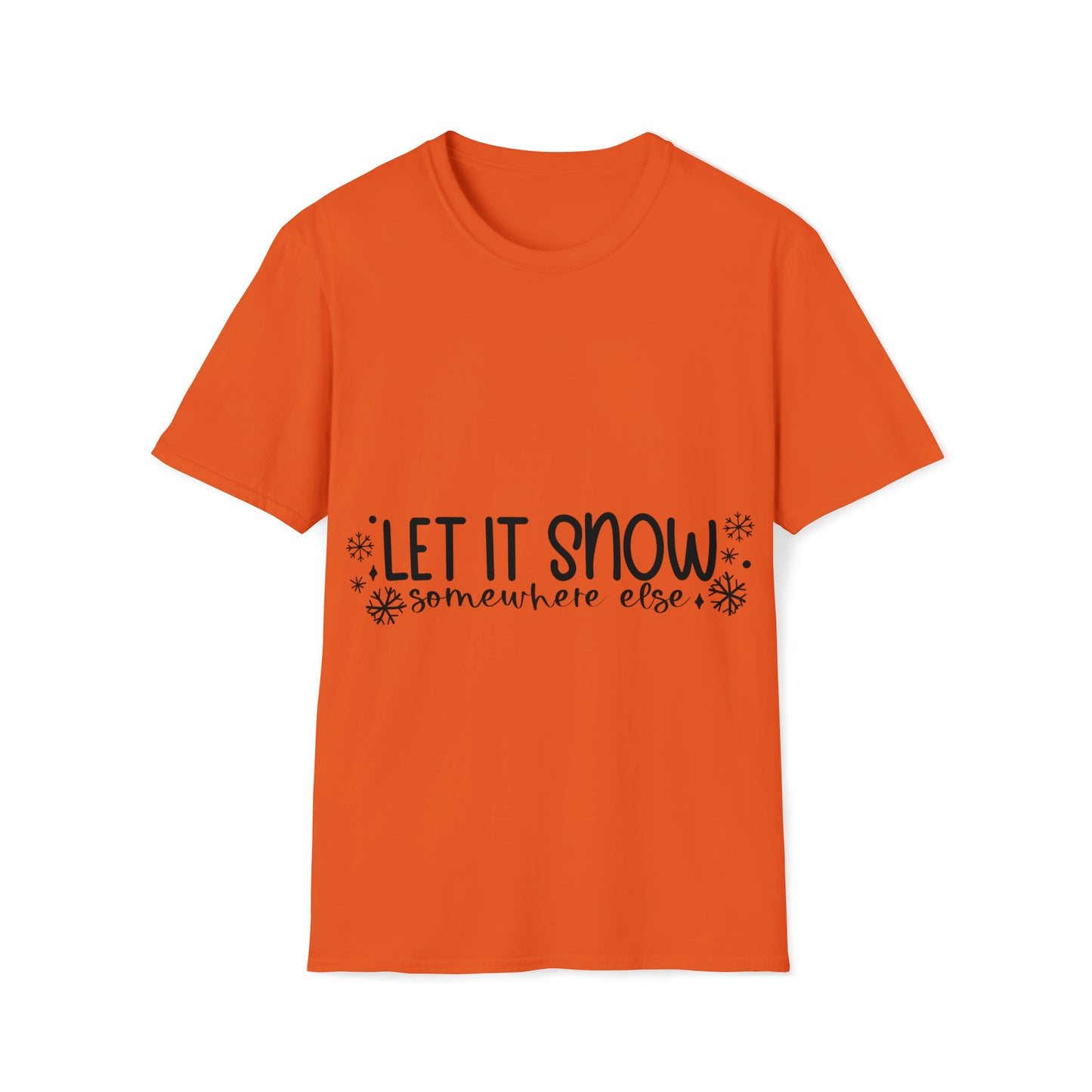 Let it Snow Unisex Softstyle T-Shirt image