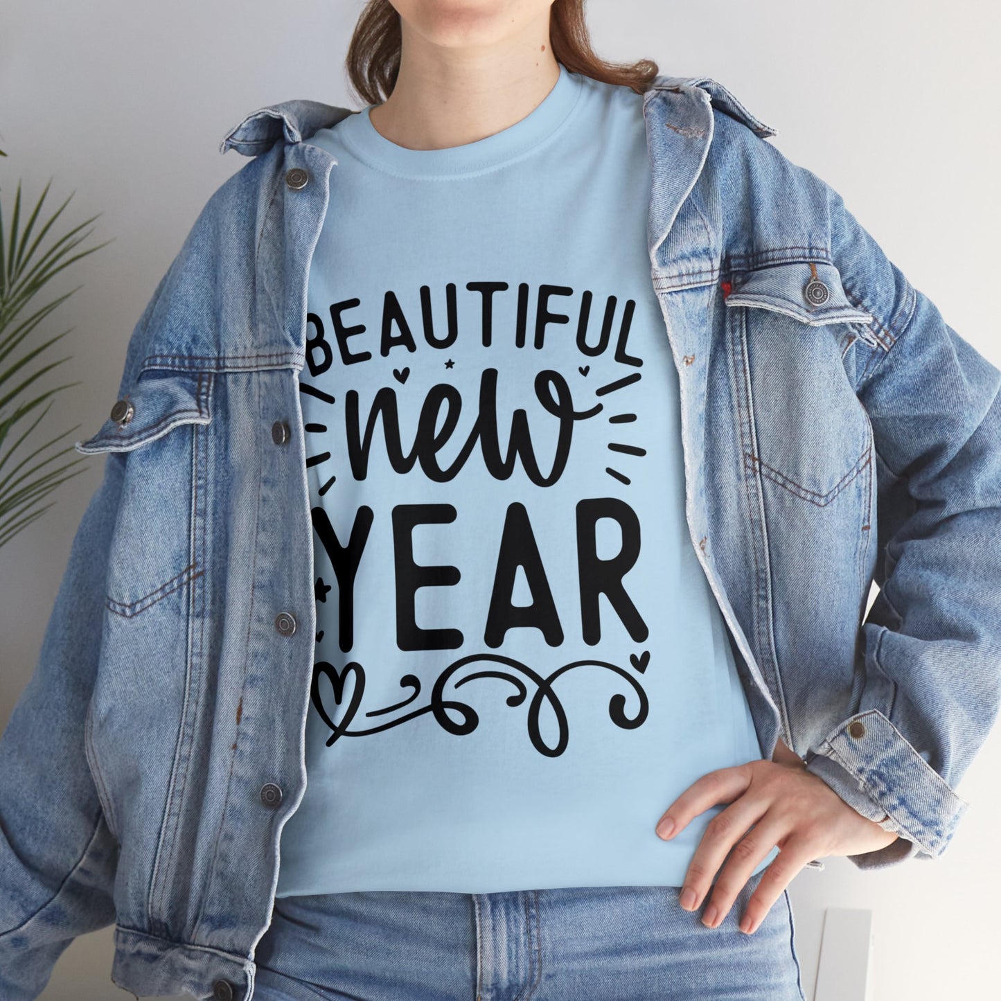 Beautiful New Year Unisex Heavy Cotton Tee