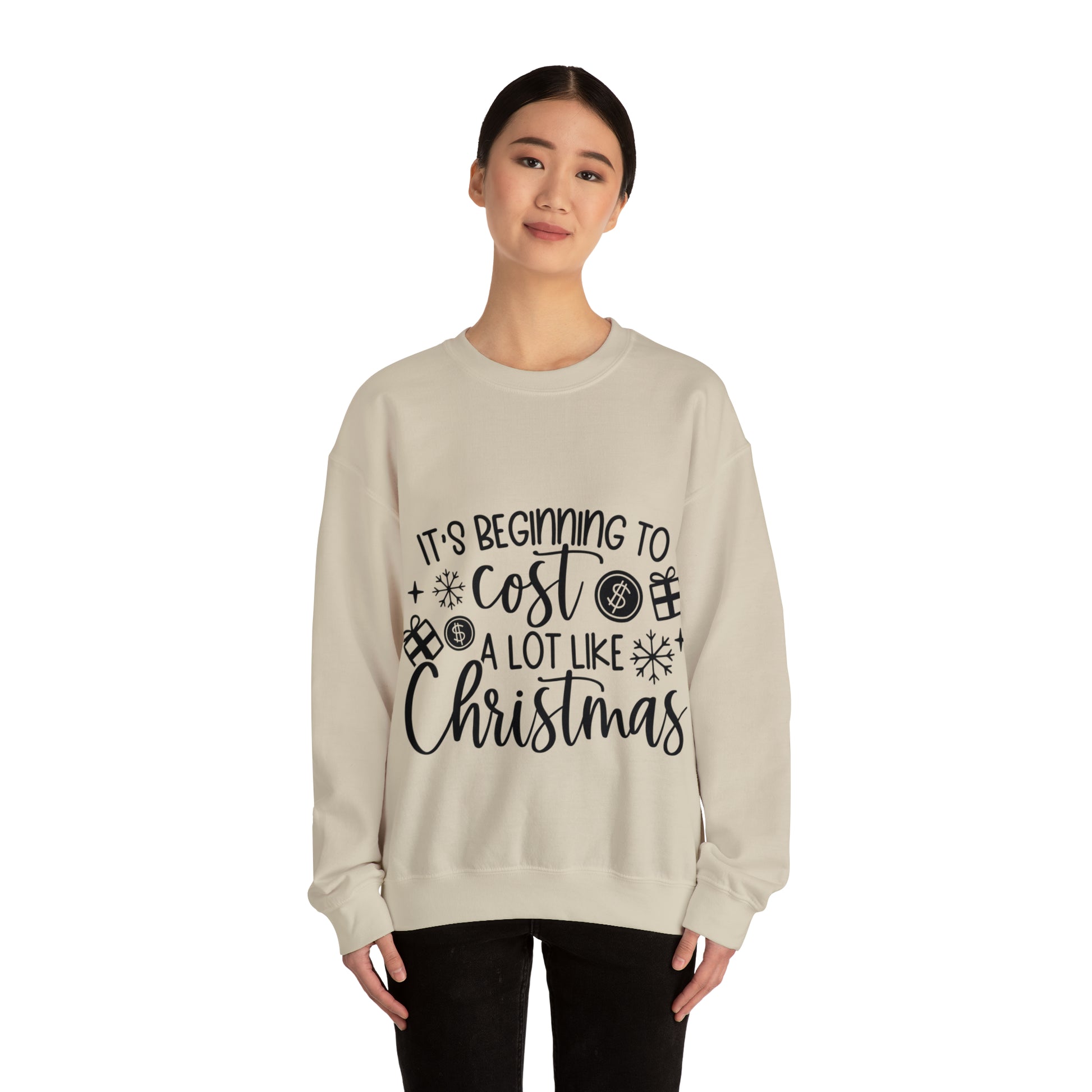 Beginning to Cost a lot like Christmas Unisex Heavy Blend™ Crewneck Sweatshirt image