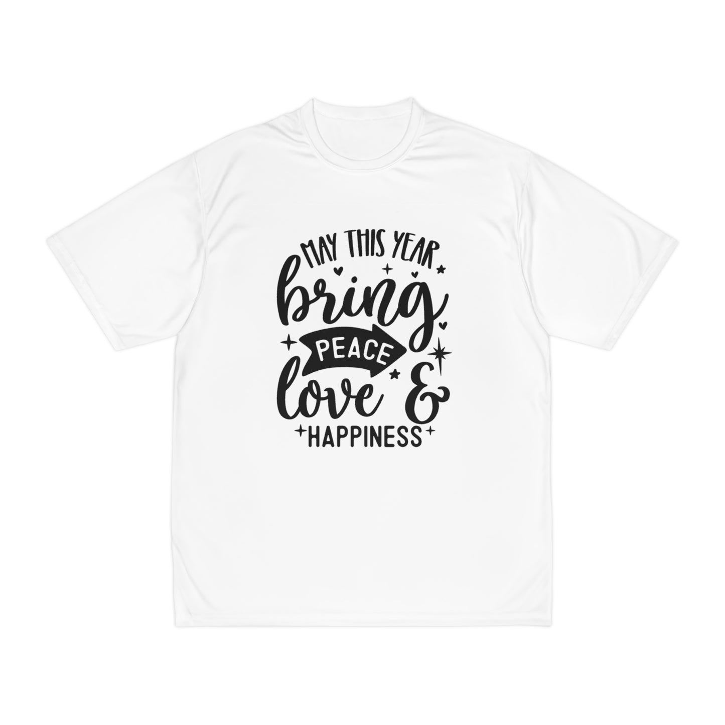 Peace Love & Happiness Men's Performance T-Shirt