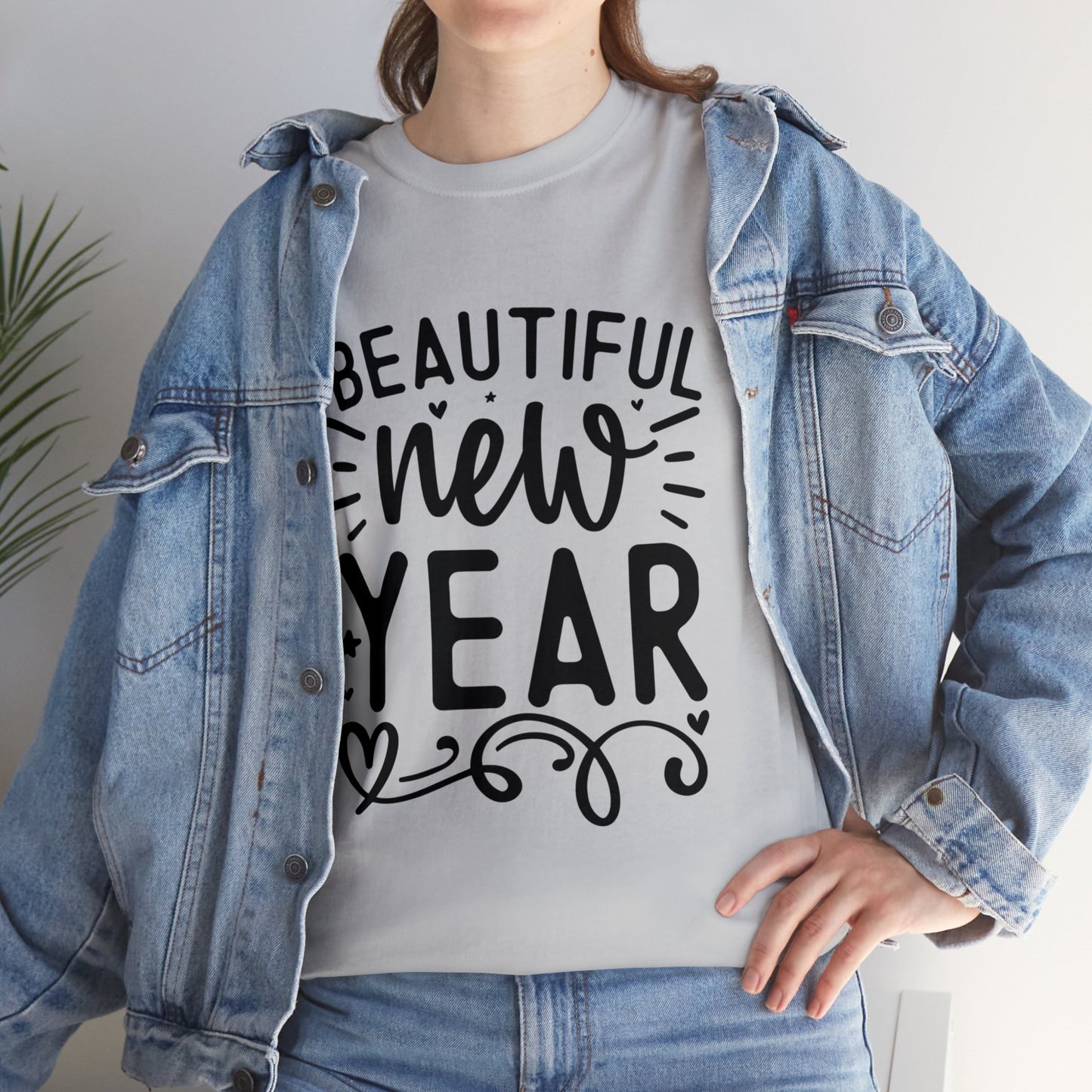 Beautiful New Year Unisex Heavy Cotton Tee