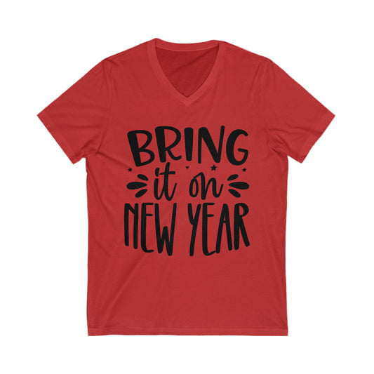 Bring it on Unisex Jersey Short Sleeve V-Neck Tee