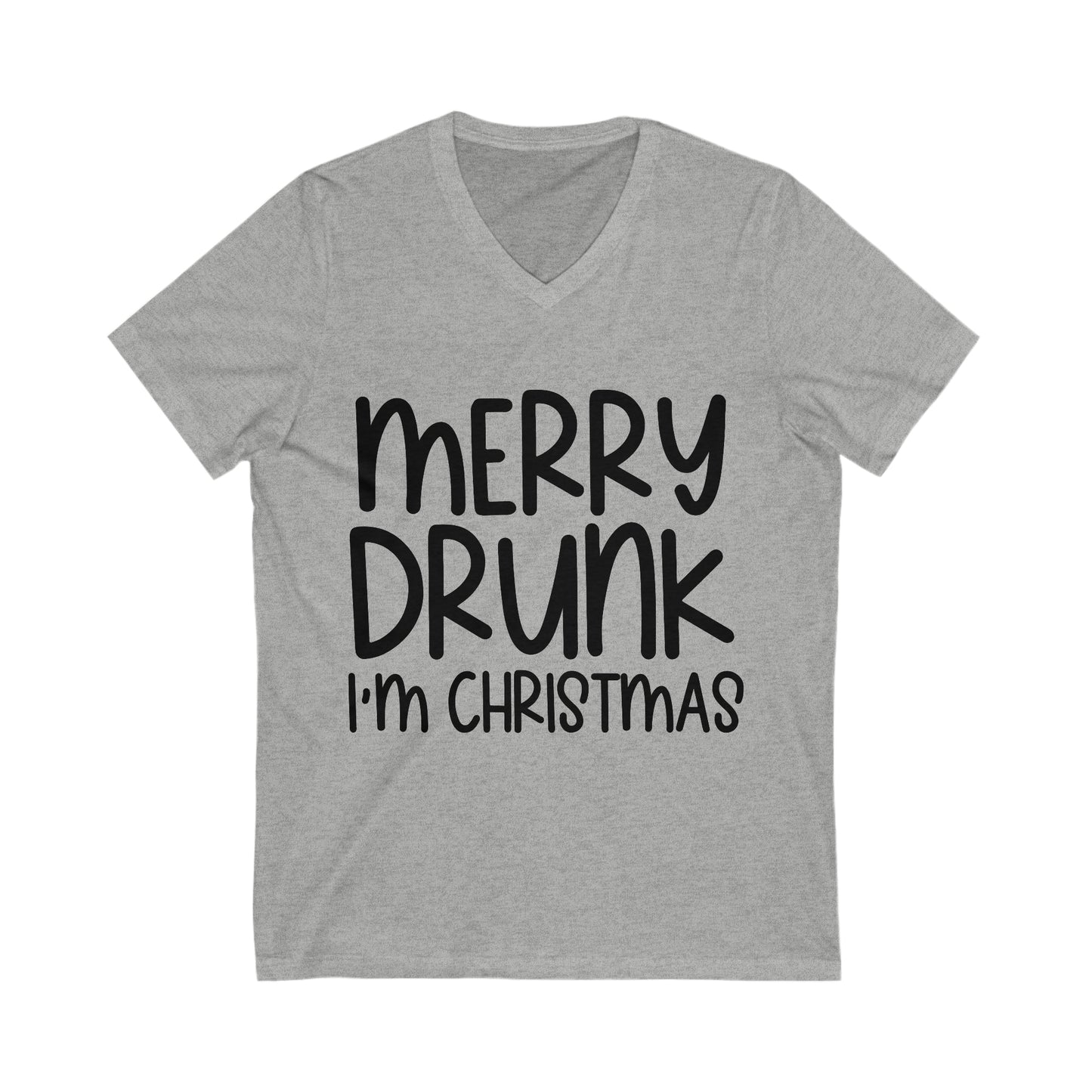 Merry Drunk Unisex Jersey Short Sleeve V-Neck Tee