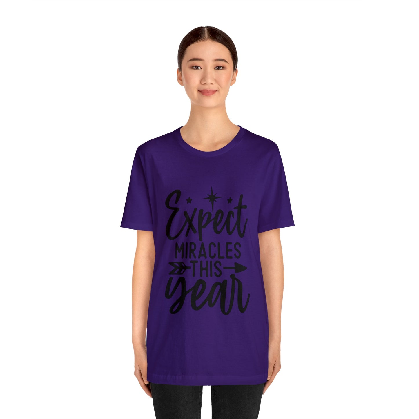 Expect Miracles Unisex Jersey Short Sleeve Tee