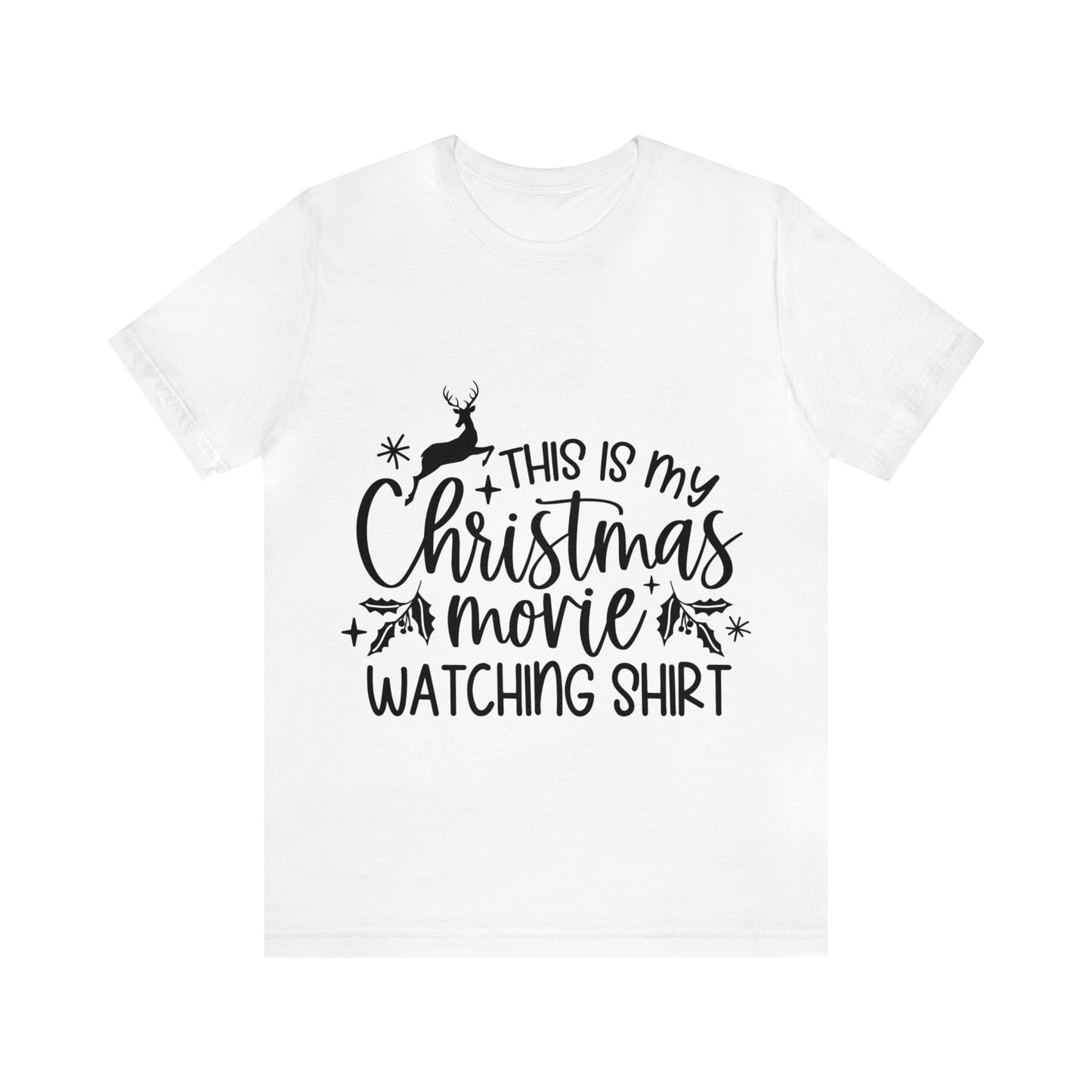 Christmas Movie Watching Unisex Jersey Short Sleeve Tee image