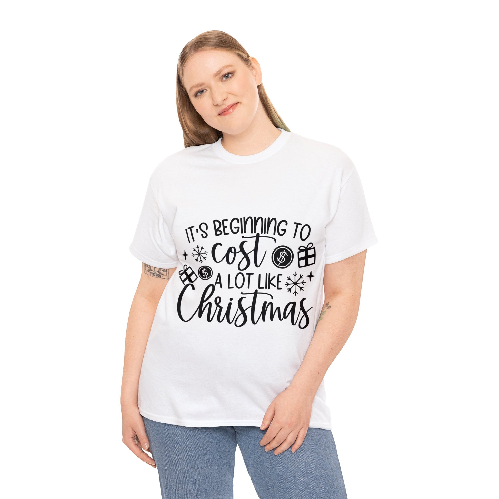 Beginning to Cost a Lot like Christmas Unisex Heavy Cotton Tee image