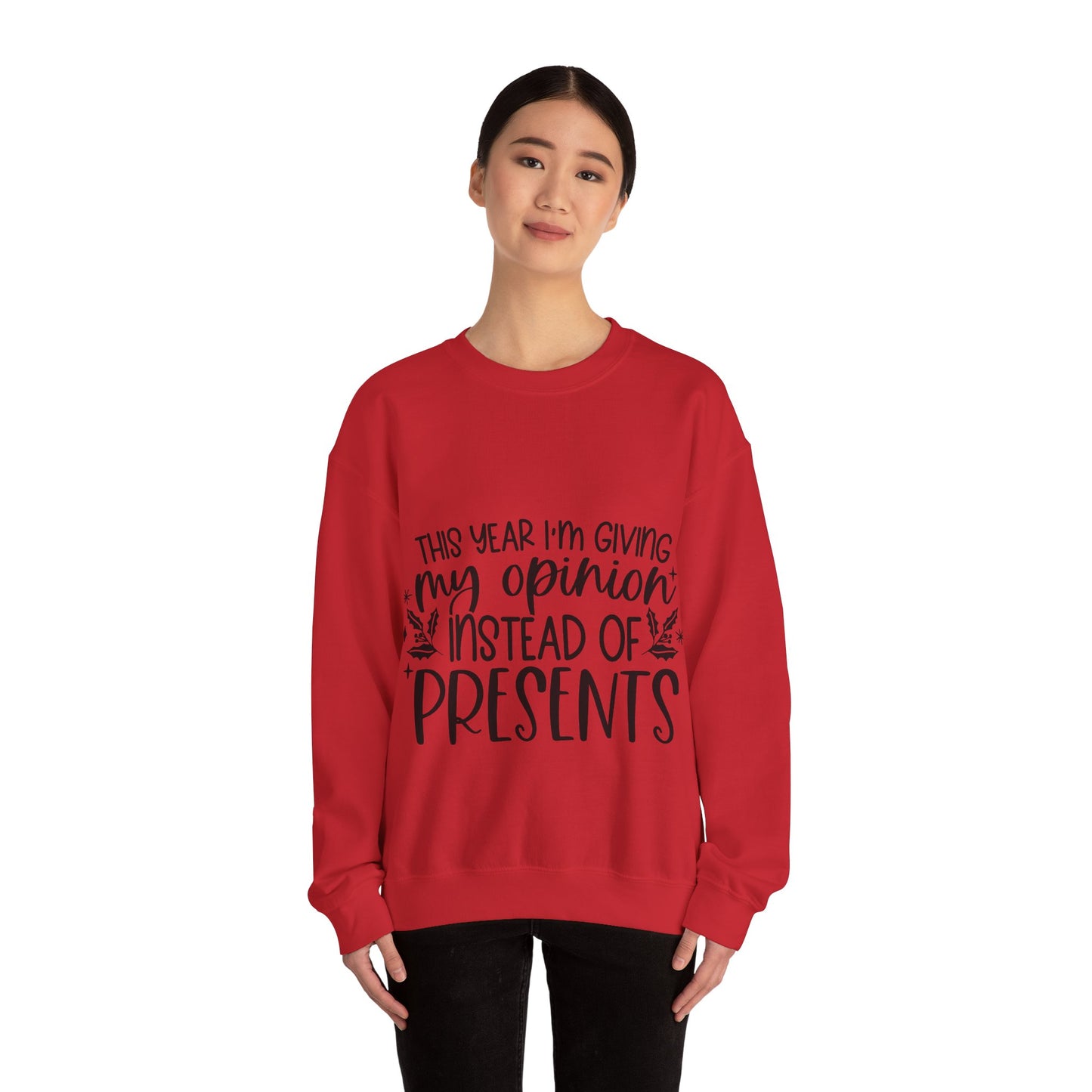 Opinion Instead of Presents Unisex Heavy Blend™ Crewneck Sweatshirt