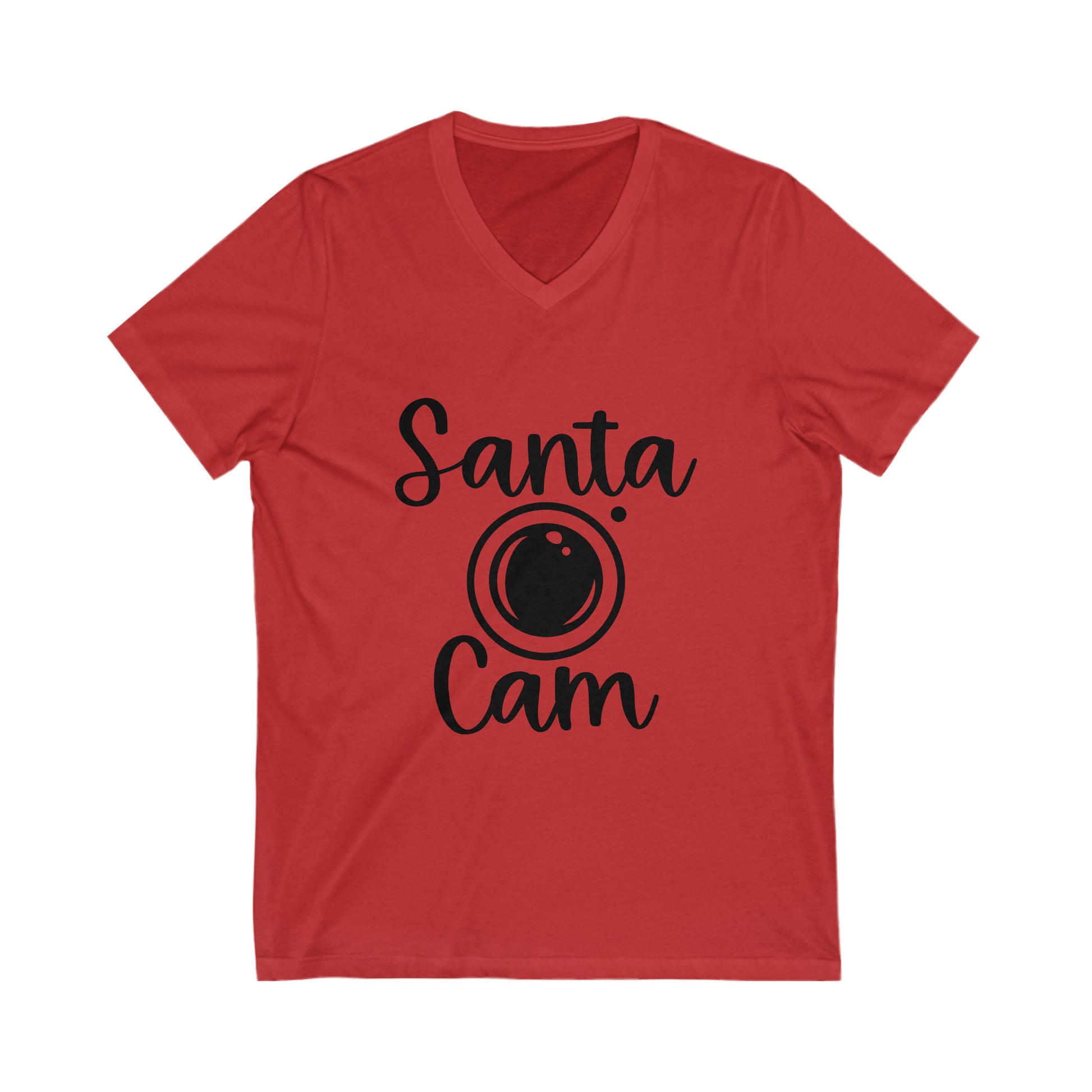 Santa Cam Unisex Jersey Short Sleeve V-Neck Tee image