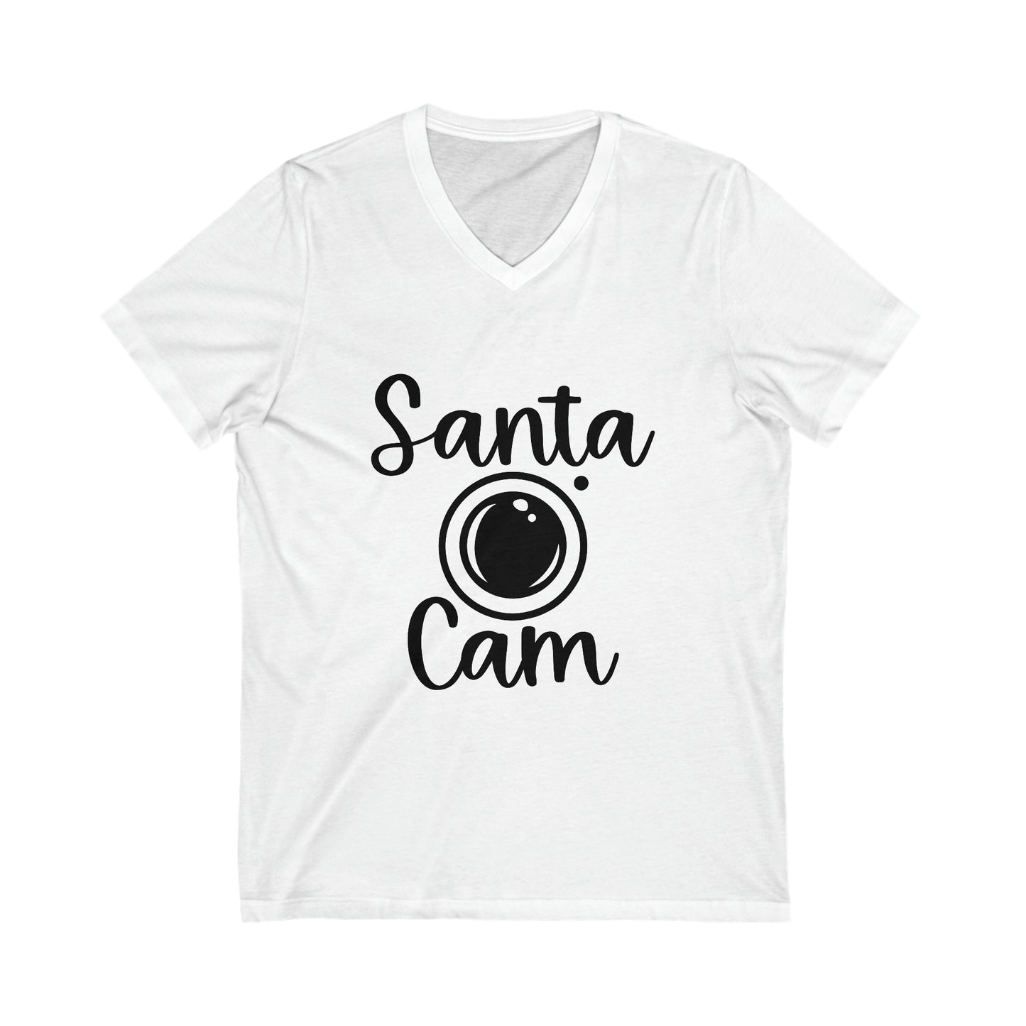 Santa Cam Unisex Jersey Short Sleeve V-Neck Tee image