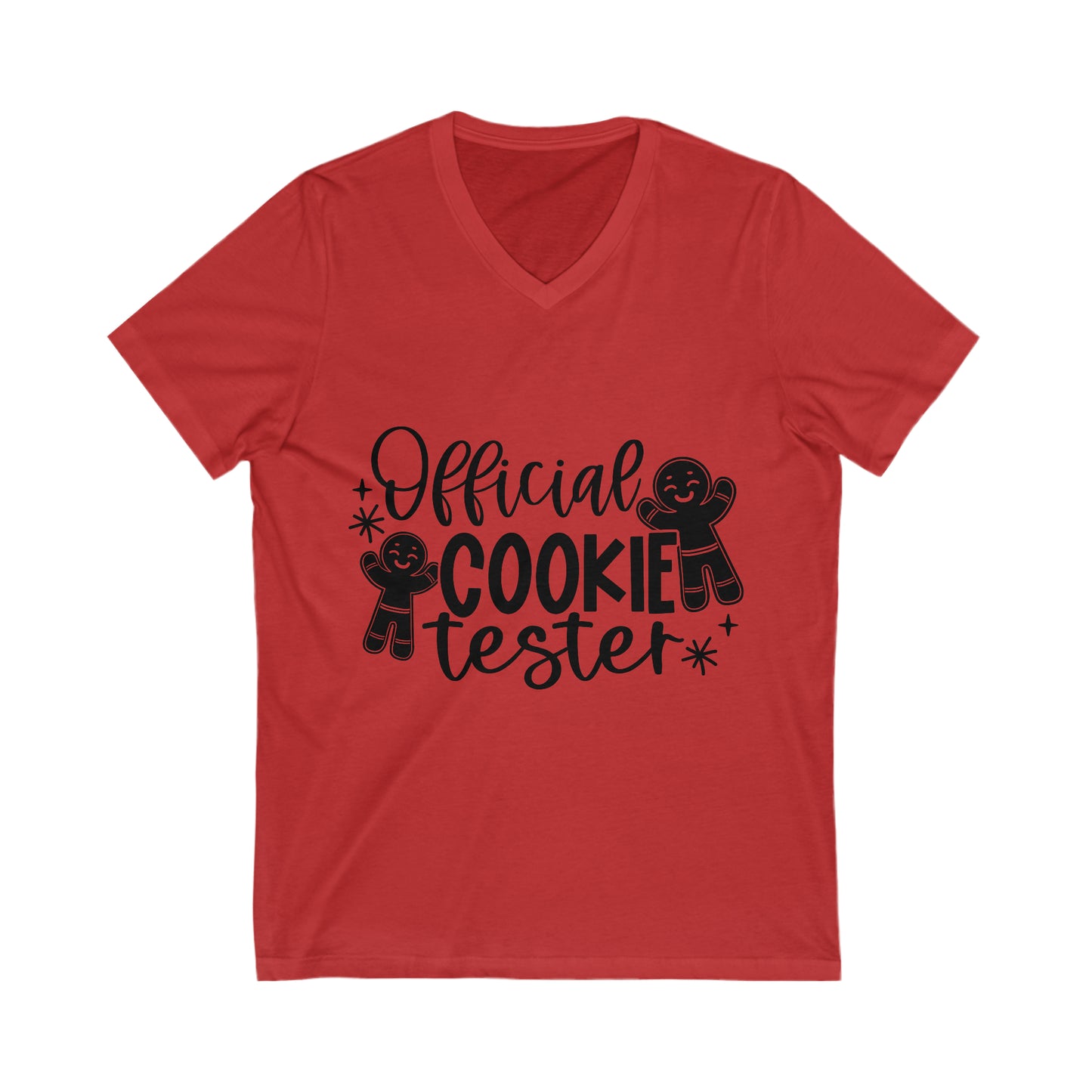 Official Cookie Teseter Unisex Jersey Short Sleeve V-Neck Tee