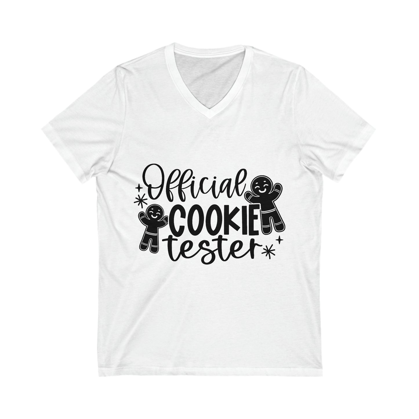 Official Cookie Teseter Unisex Jersey Short Sleeve V-Neck Tee