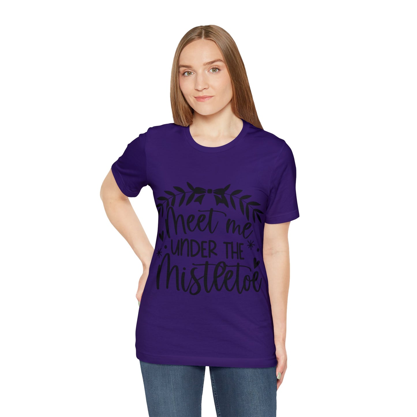 Meet me under Misteetoe Unisex Jersey Short Sleeve Tee