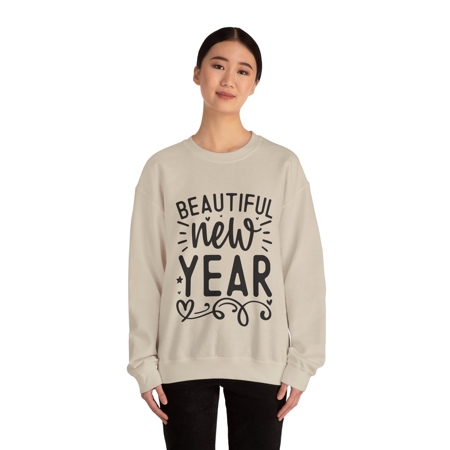 Beautiful New Year Unisex Heavy Blend™ Crewneck Sweatshirt