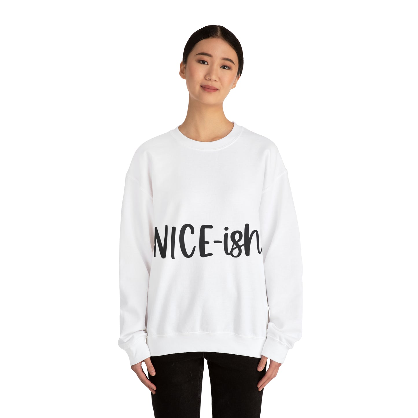 Nice-ish Unisex Heavy Blend™ Crewneck Sweatshirt